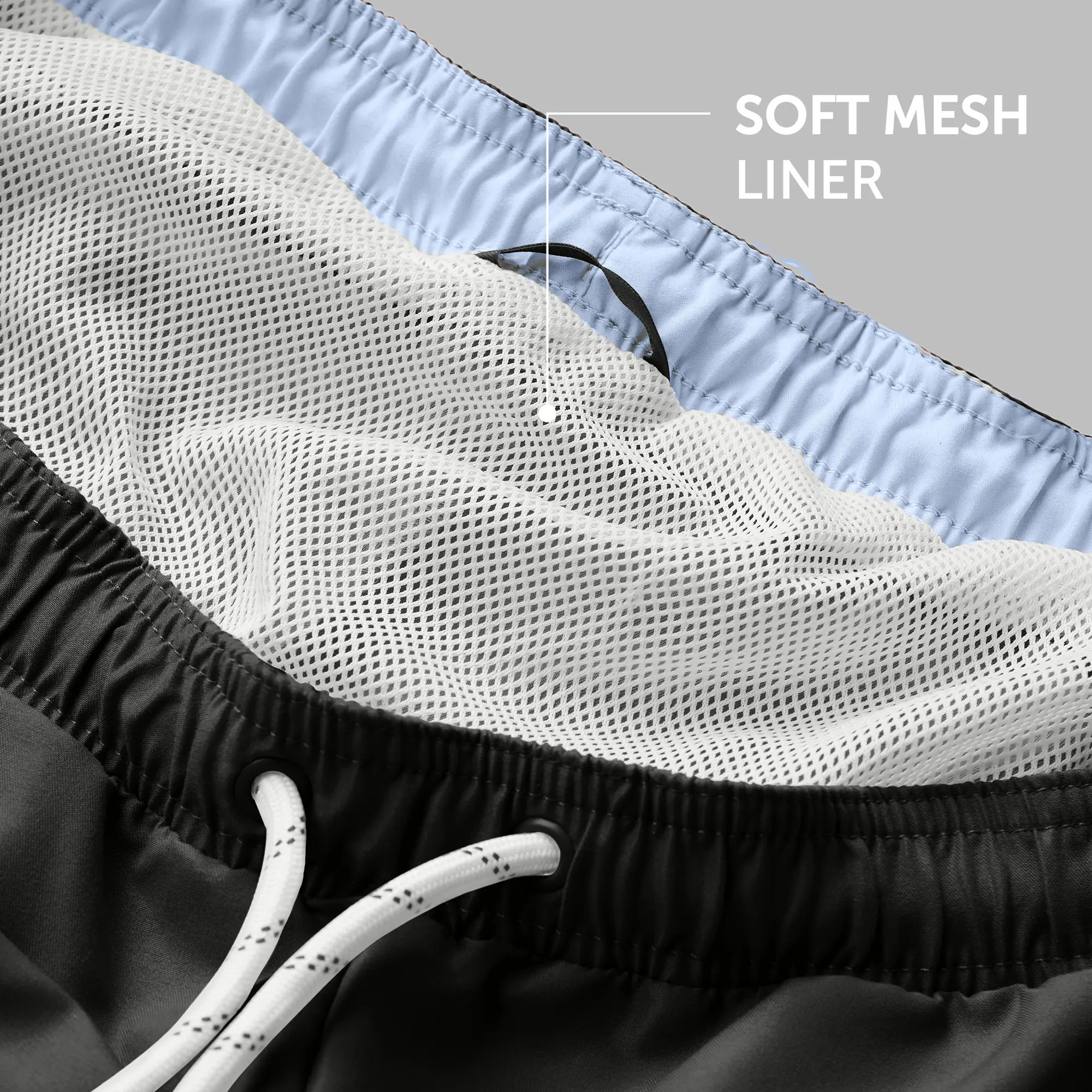 Aqua Swim Shorts Smoke Black - Image 5