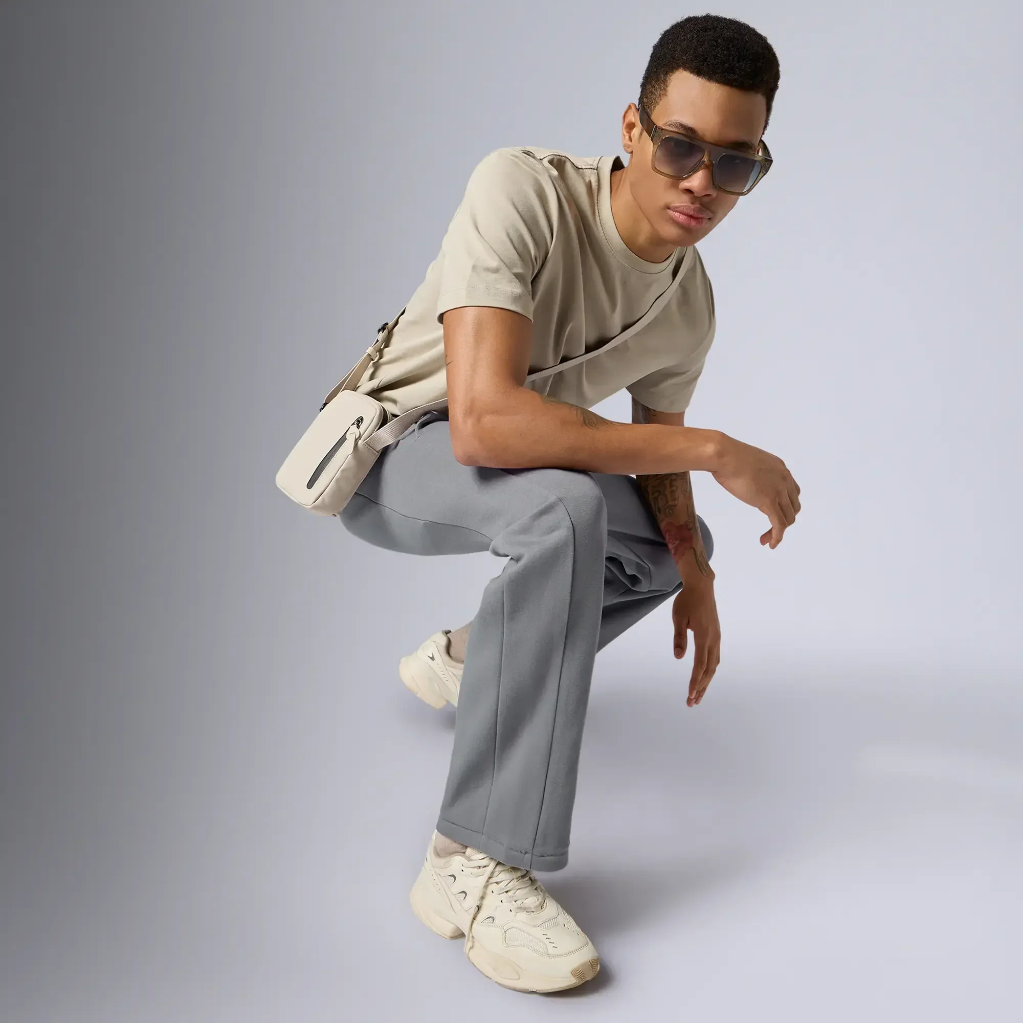 Pulse French Terry Cotton Blend Sweatpants Opal Grey - Image 3