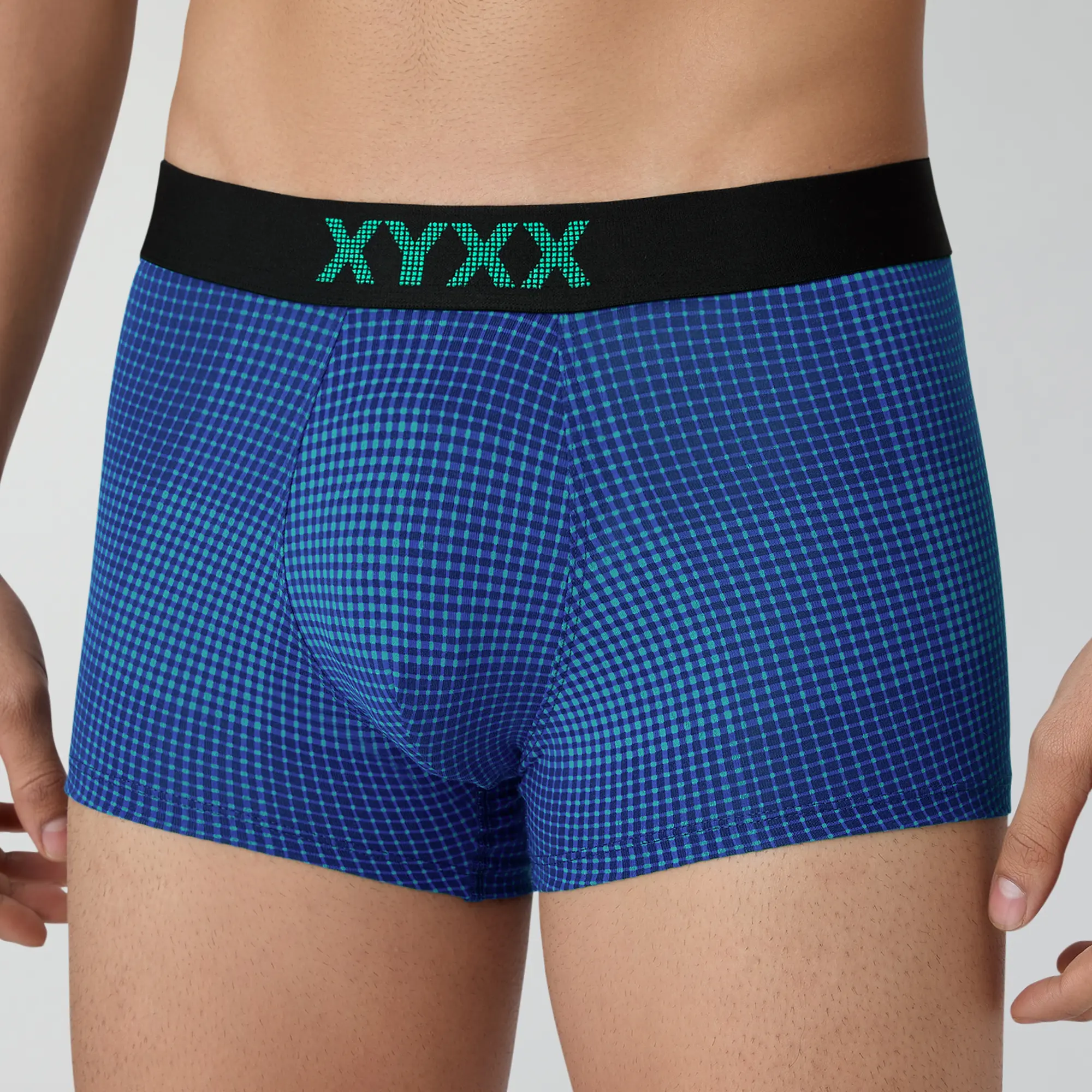 Quad Cotton Trunks Aqua Green - Image 4