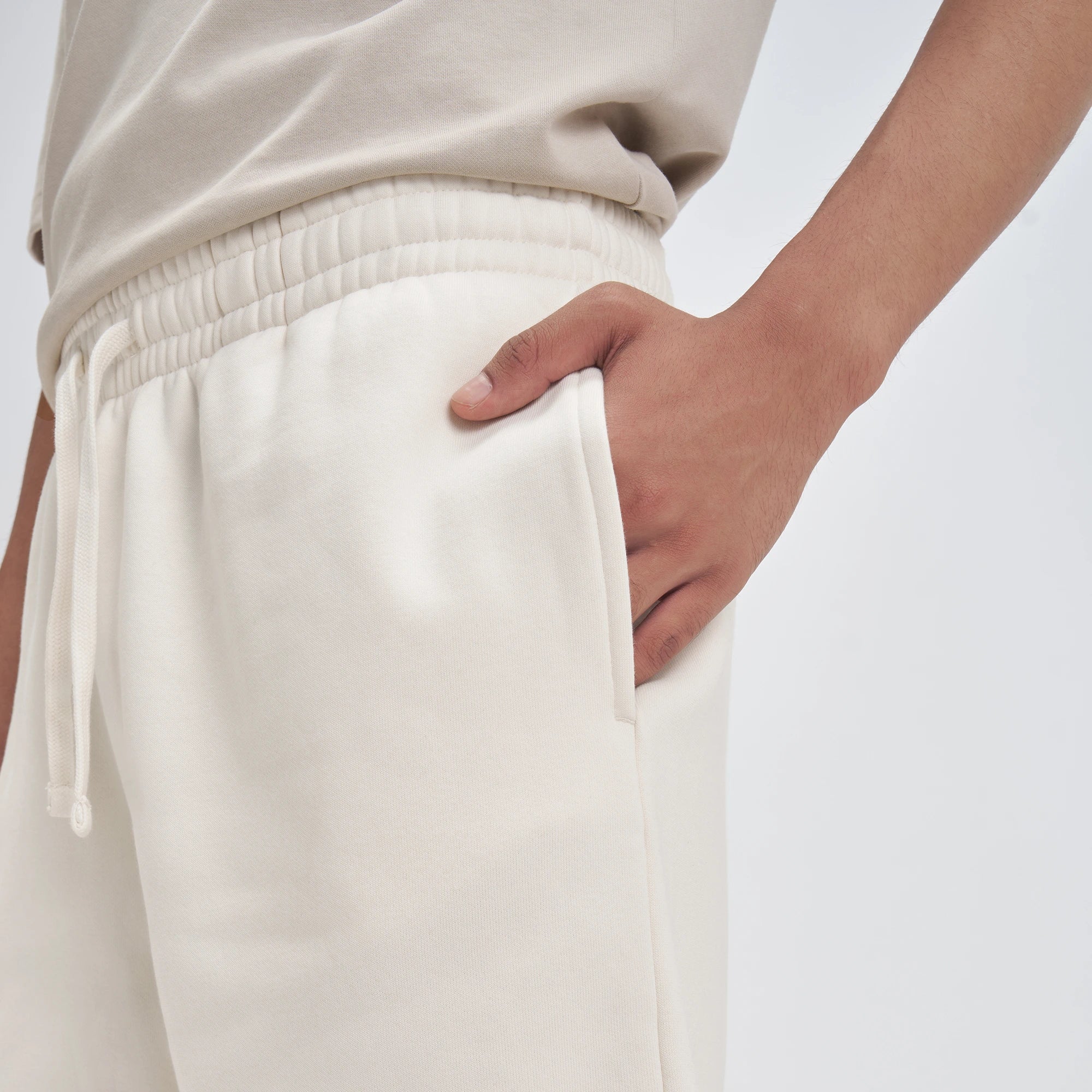 Crew Relaxed Fit Sweatshorts - Frost White - Image 4