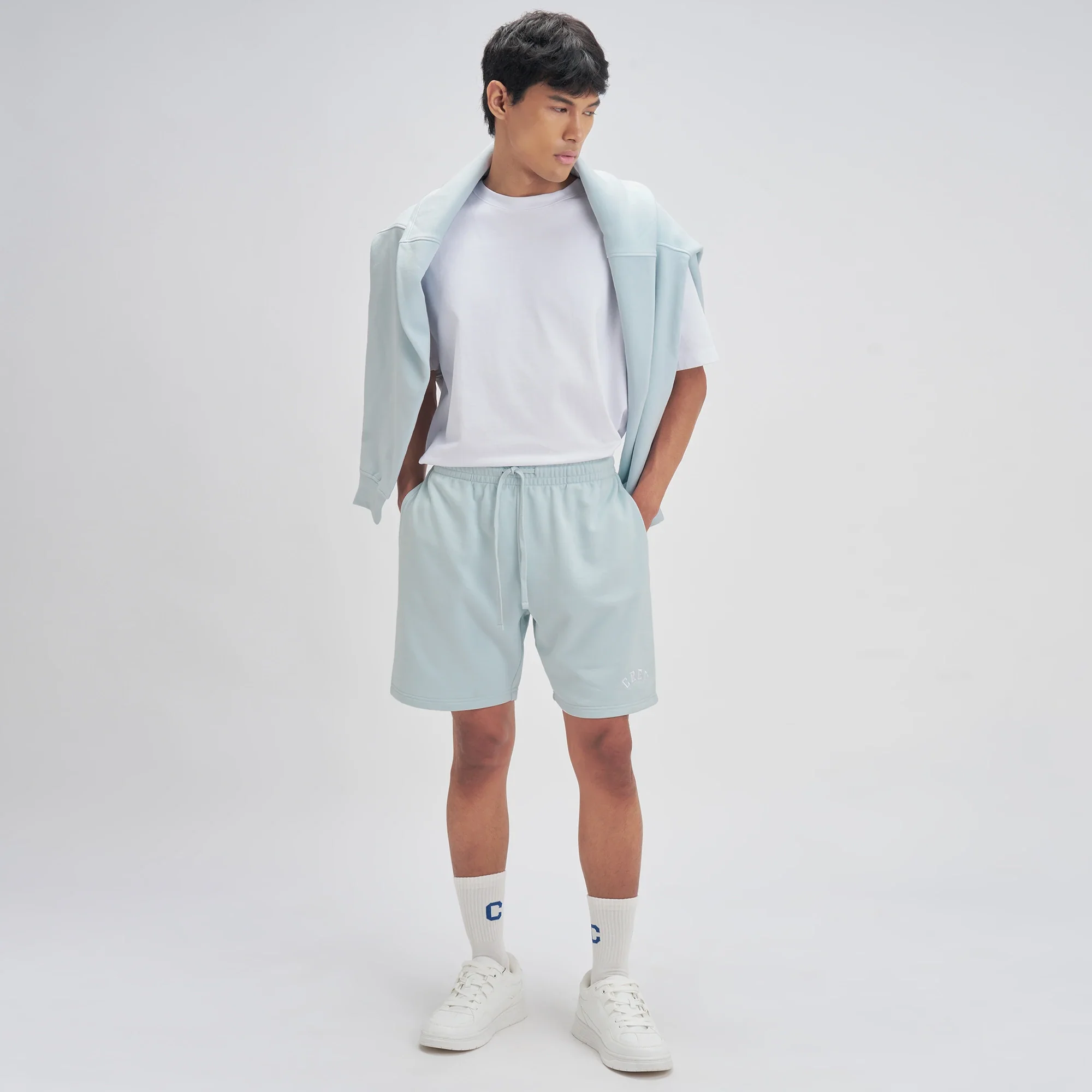 Crew Relaxed Fit Sweatshorts - Quad Blue - Image 2
