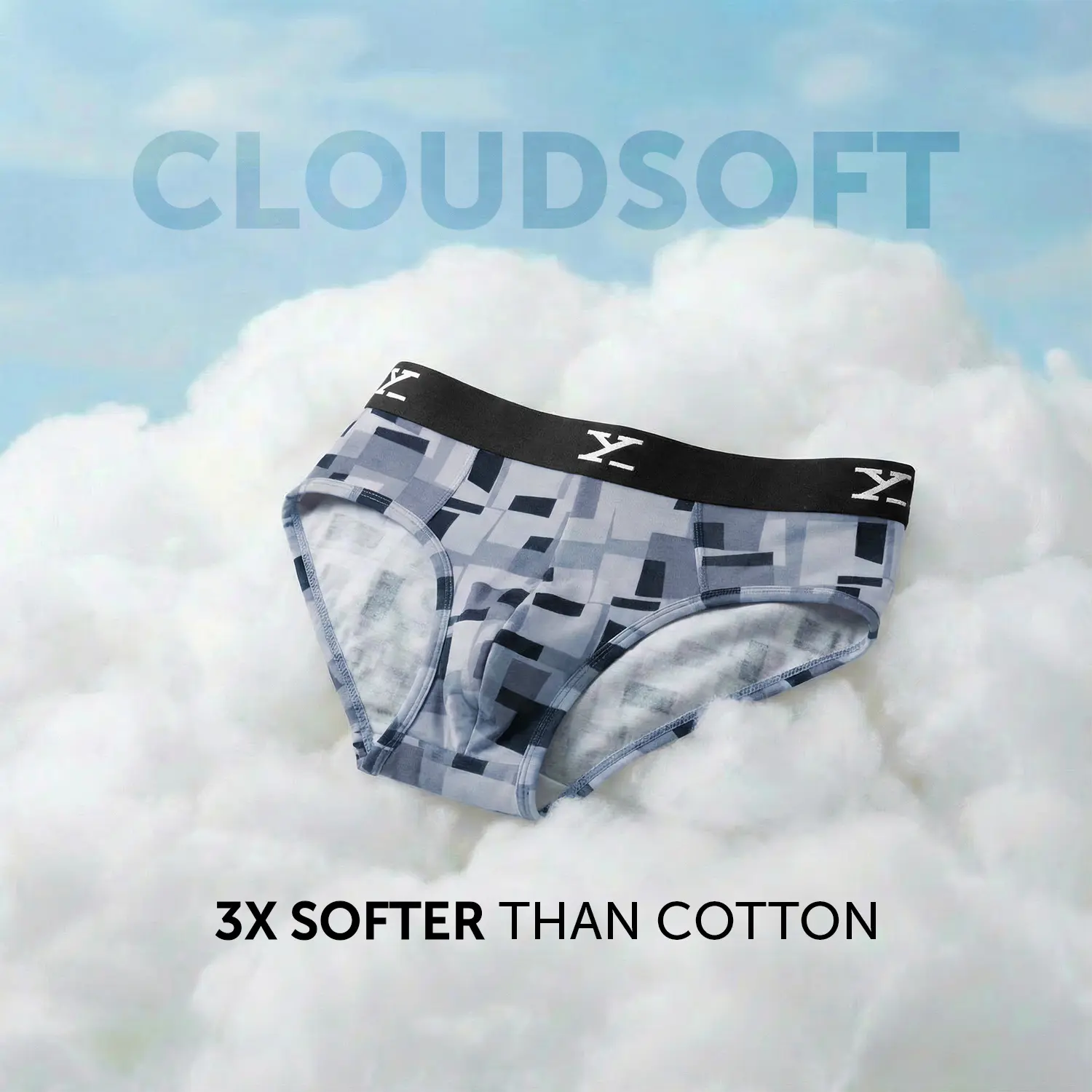 Shuffle Modal Briefs Boxy Grey - Image 2