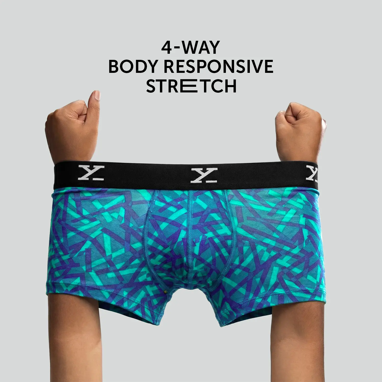 Shuffle Modal Trunks Aqua Strokes - Image 3