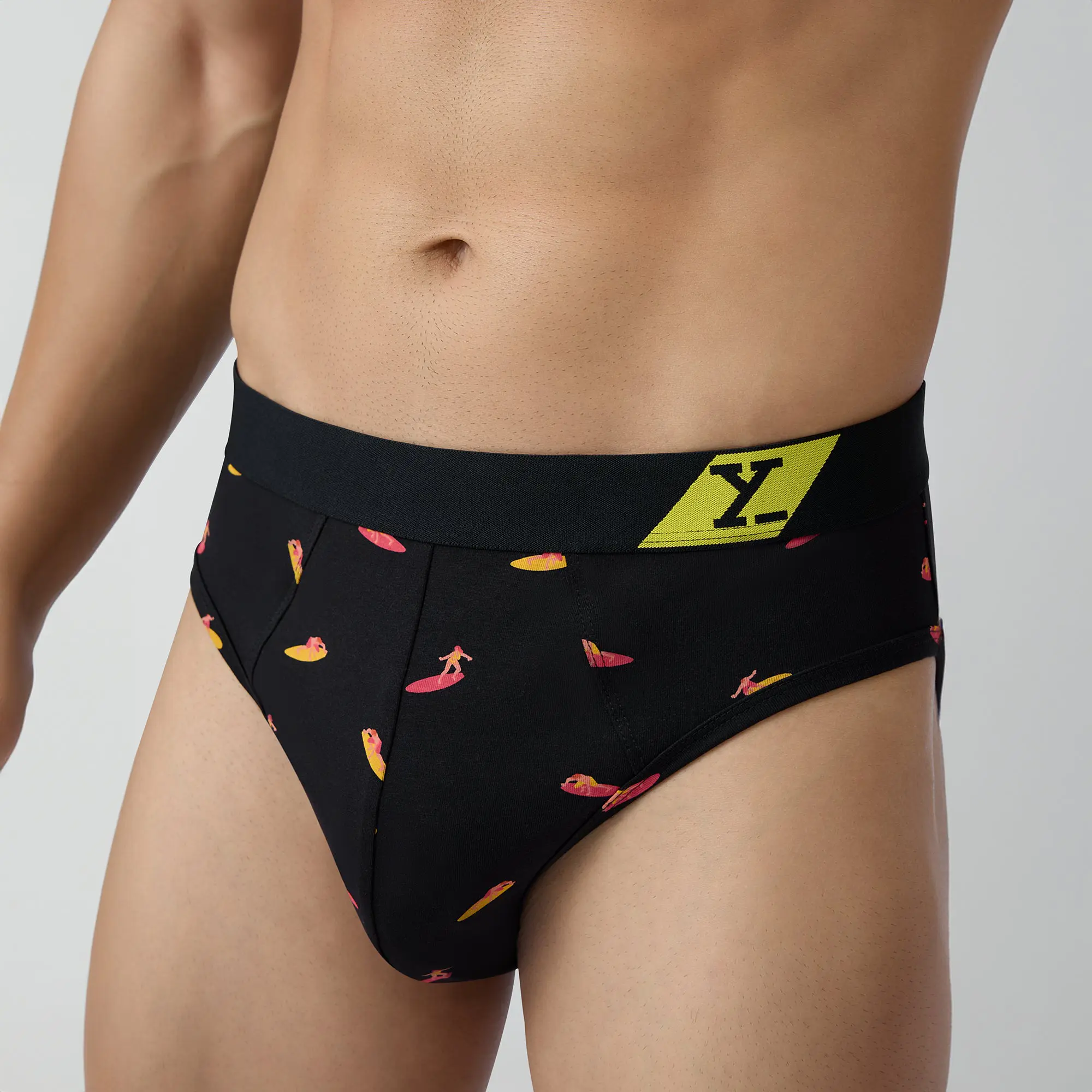 Splash Cotton Stretch Briefs Surfer Black - Image 6