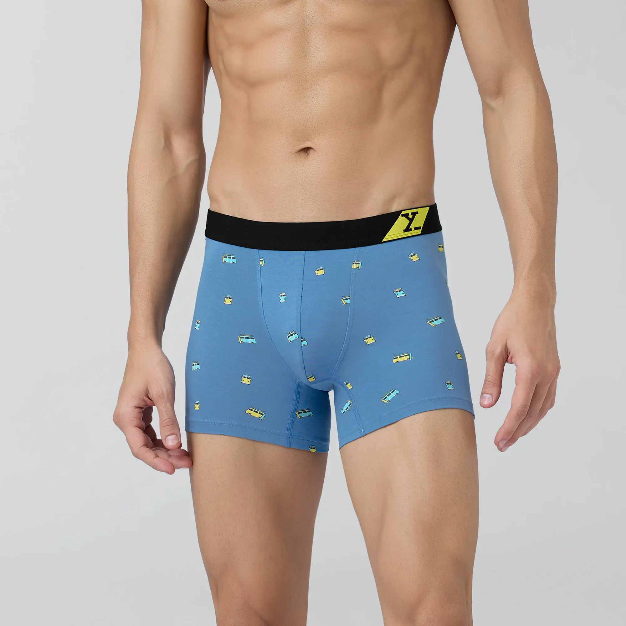 Splash Cotton Stretch Trunks Bus Blue - Image 2