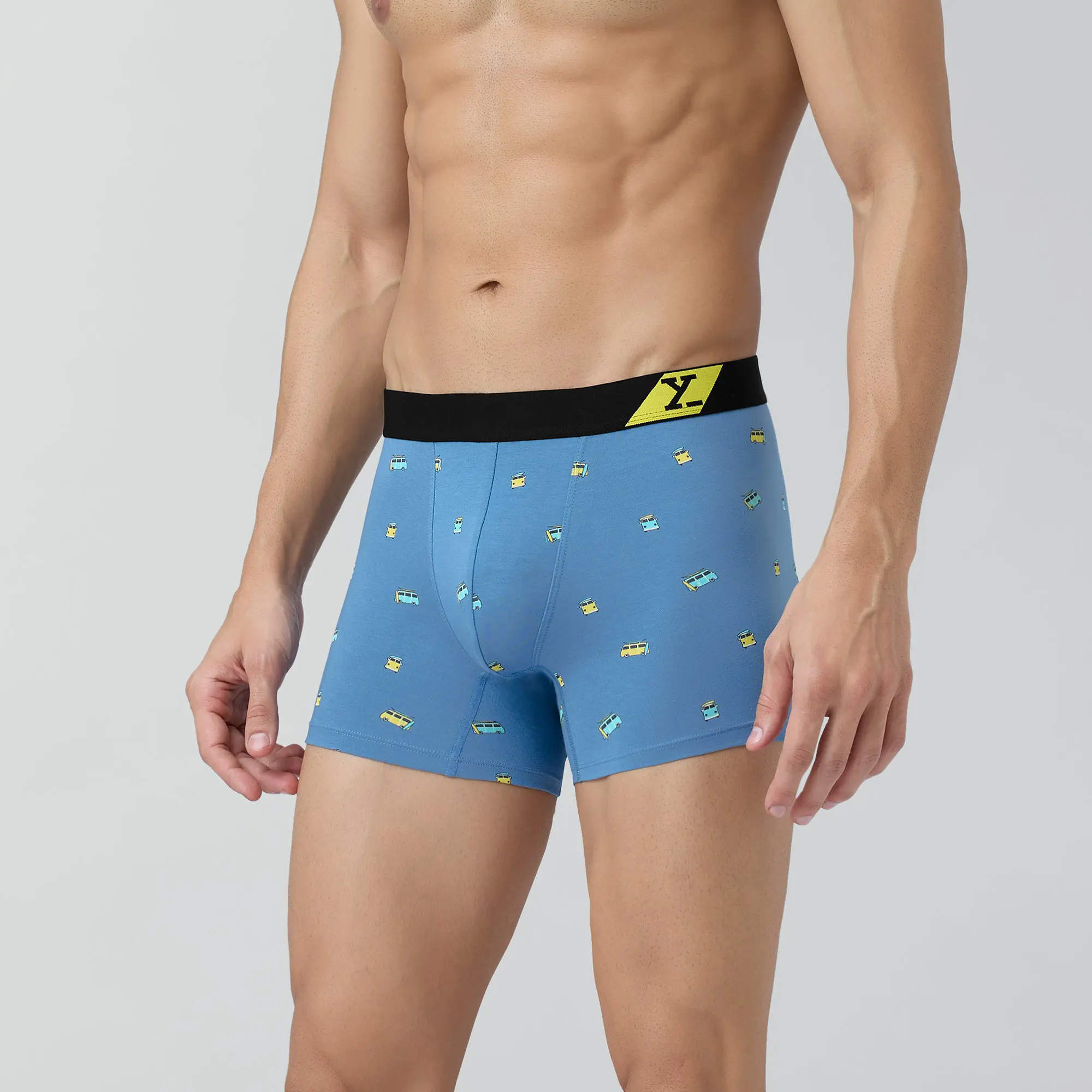 Splash Cotton Stretch Trunks Bus Blue - Image 5