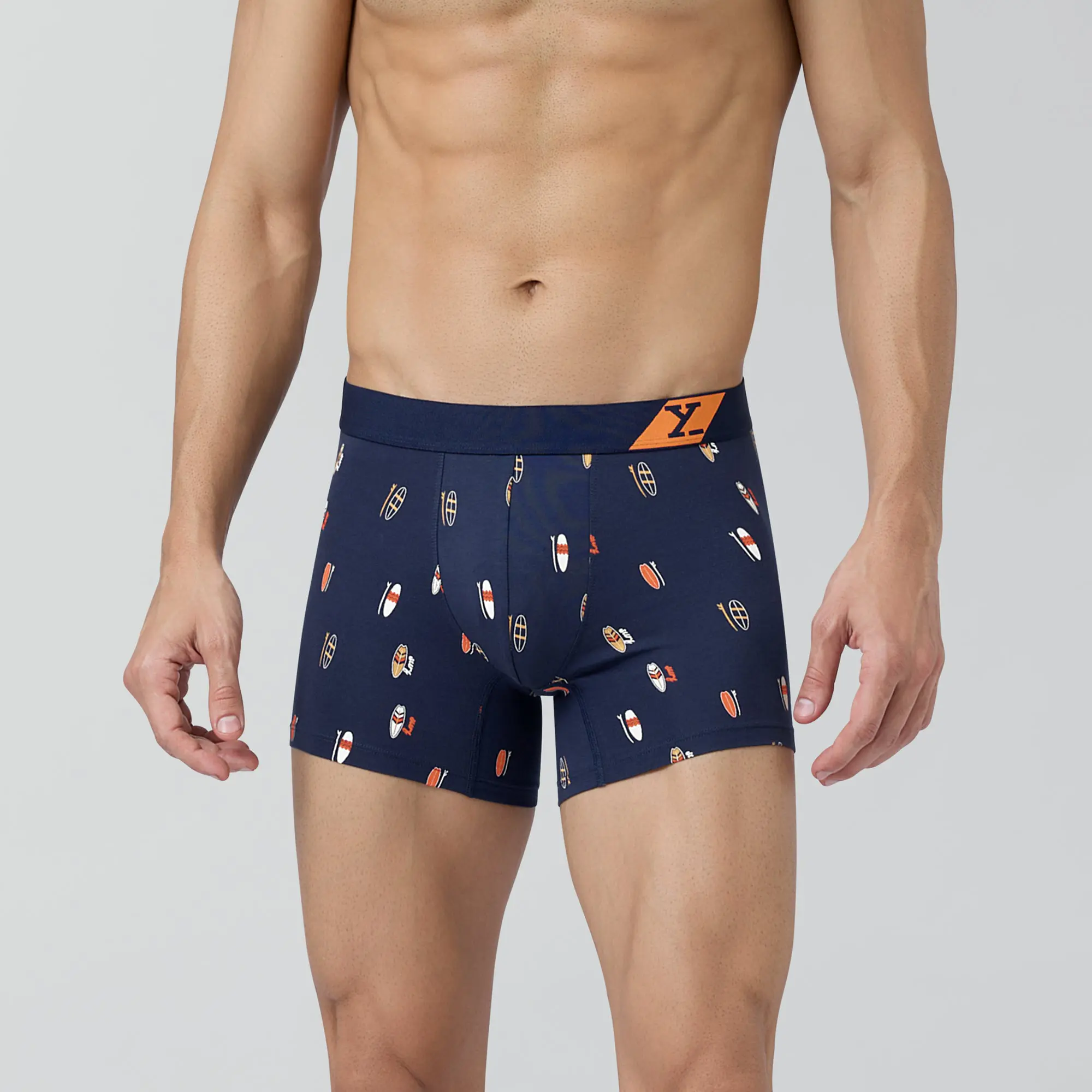 Splash Cotton Stretch Trunks Surfboard Blue - Image 2