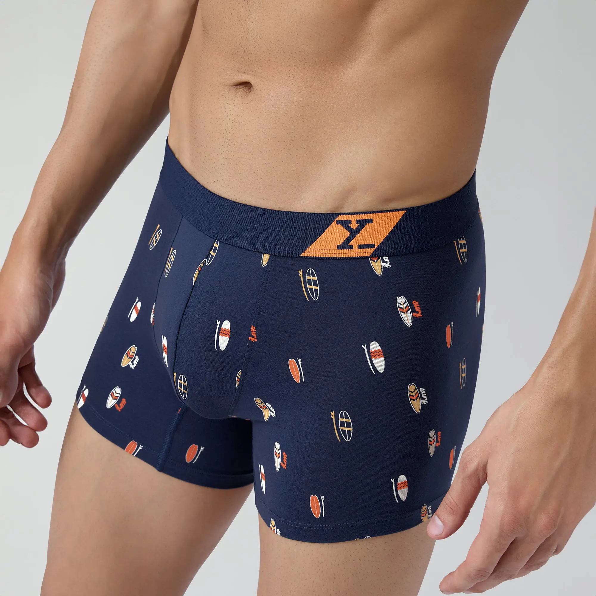 Splash Cotton Stretch Trunks Surfboard Blue - Image 6