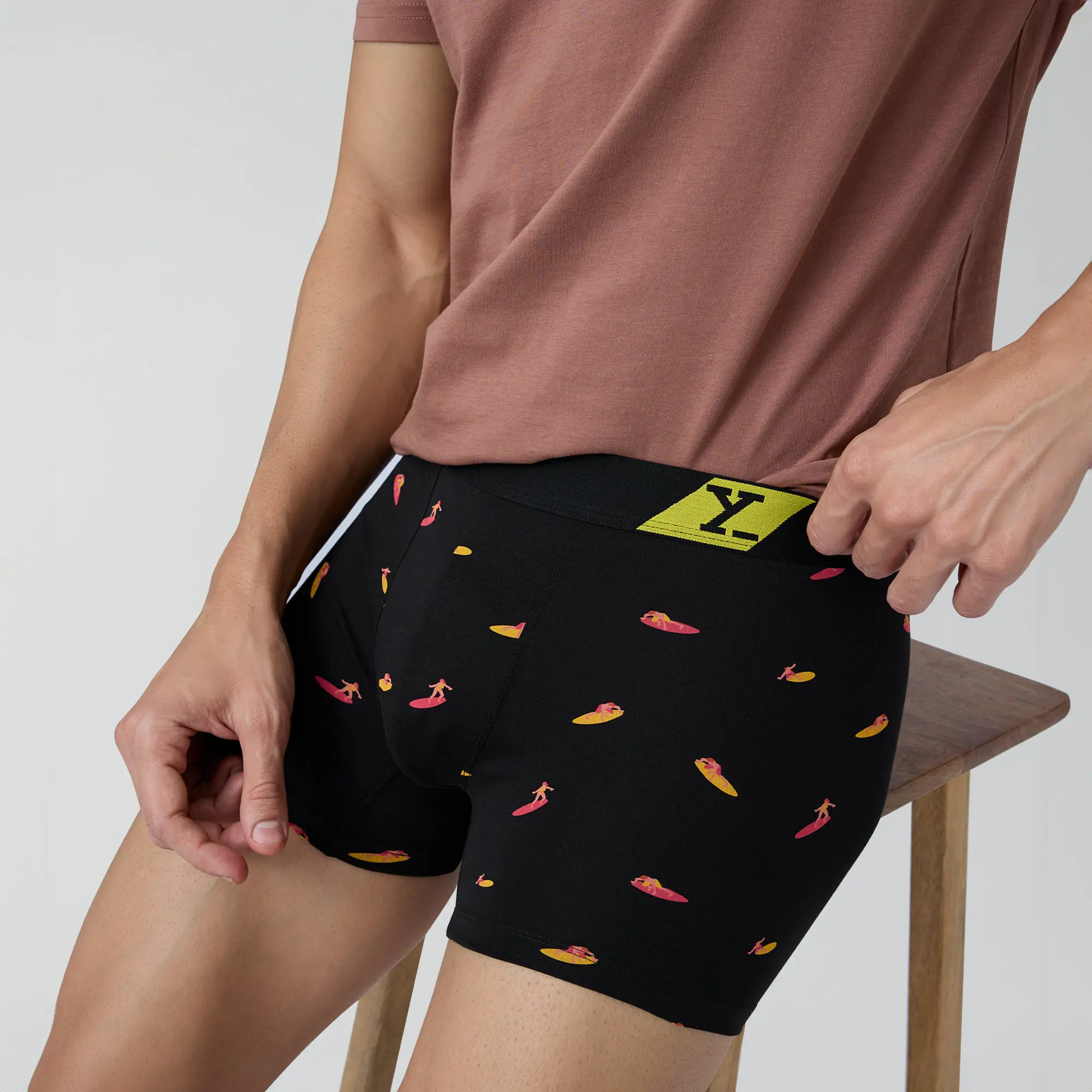 Splash Cotton Stretch Trunks Surfer Black