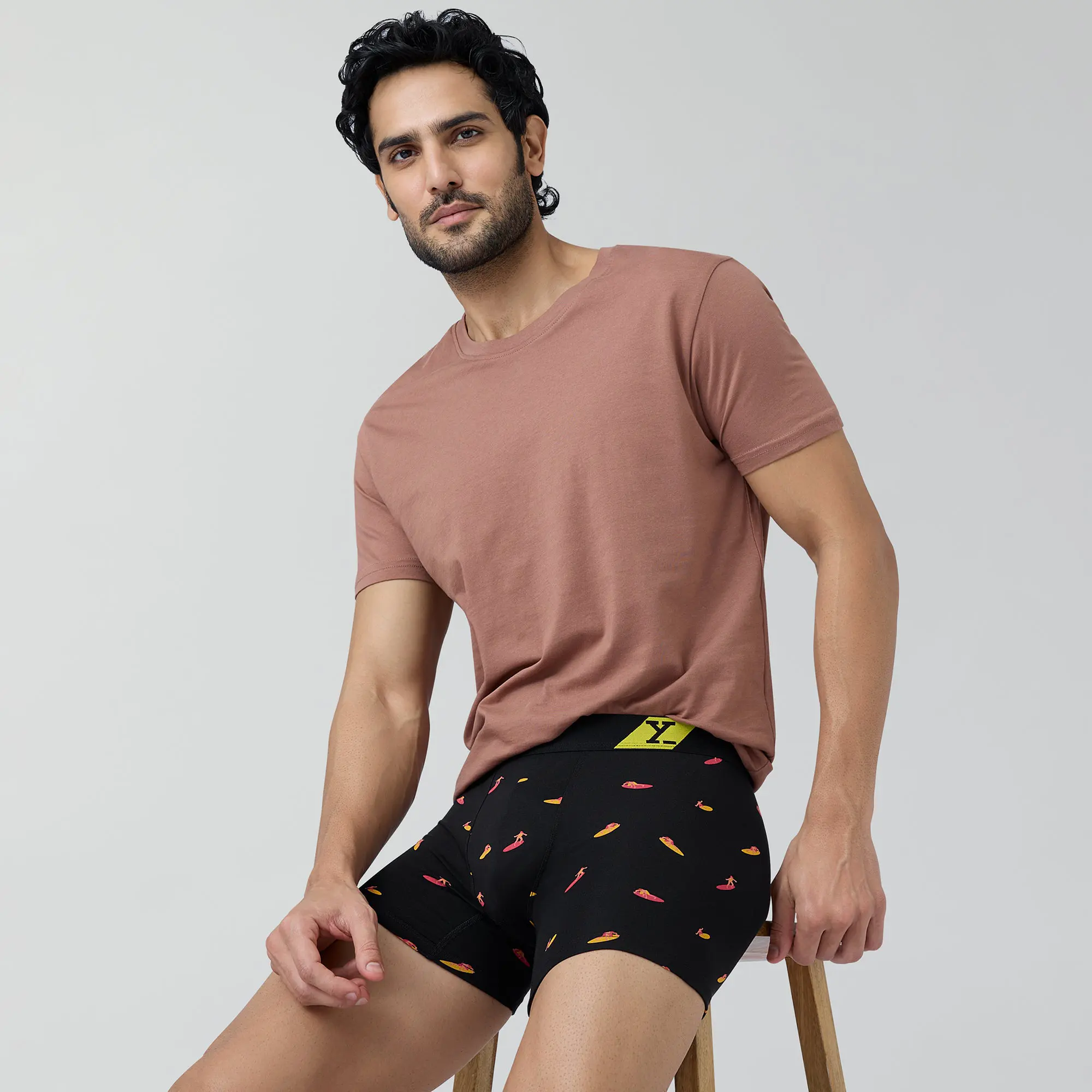 Splash Cotton Stretch Trunks Surfer Black - Image 4