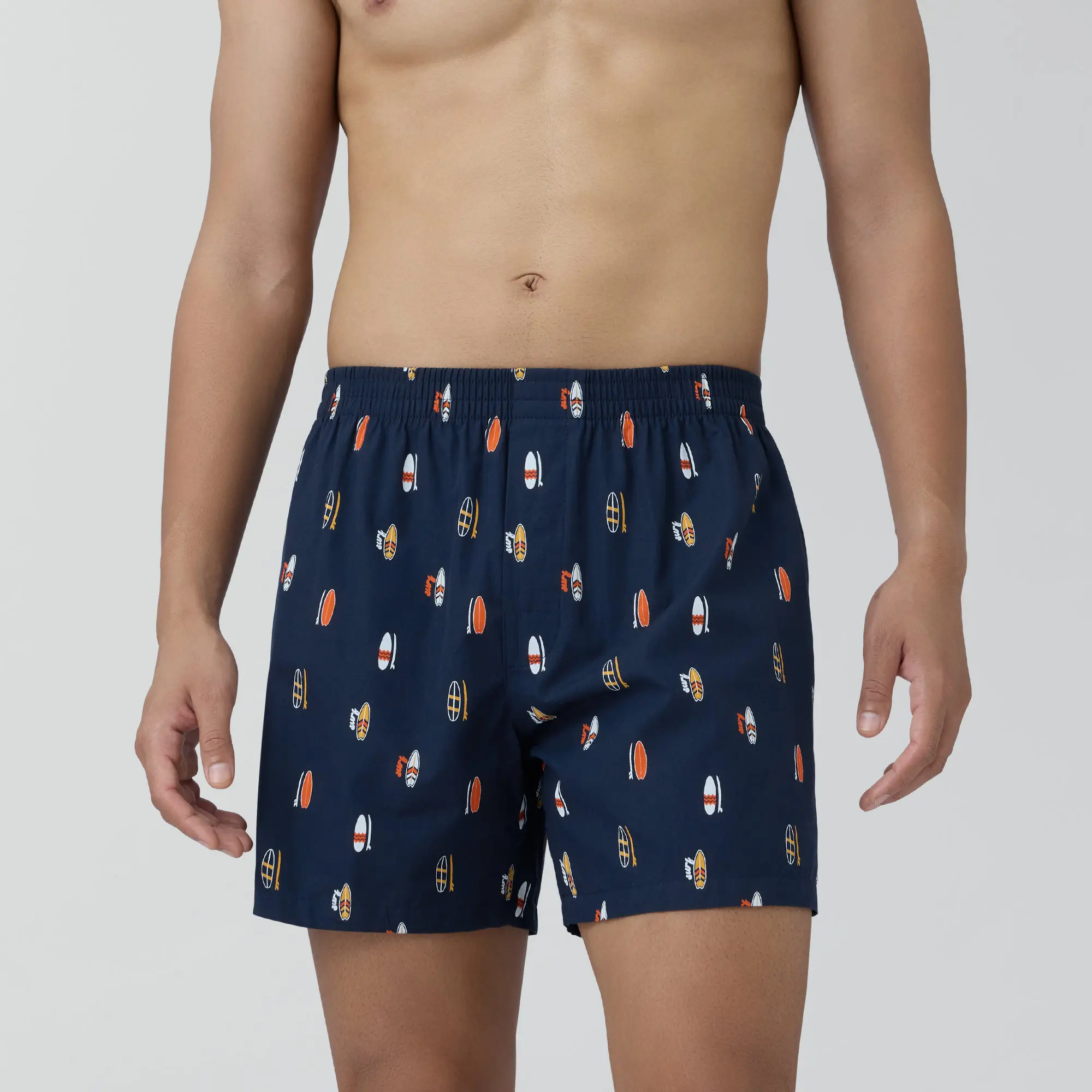 Splash Cotton Boxers - Surfboard Blue - Image 3