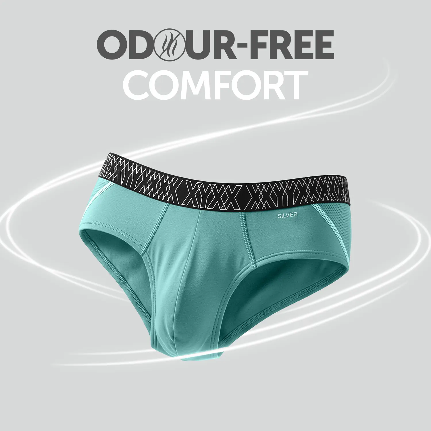 Sprint Cotton Stretch Briefs Atlas Blue - Image 2