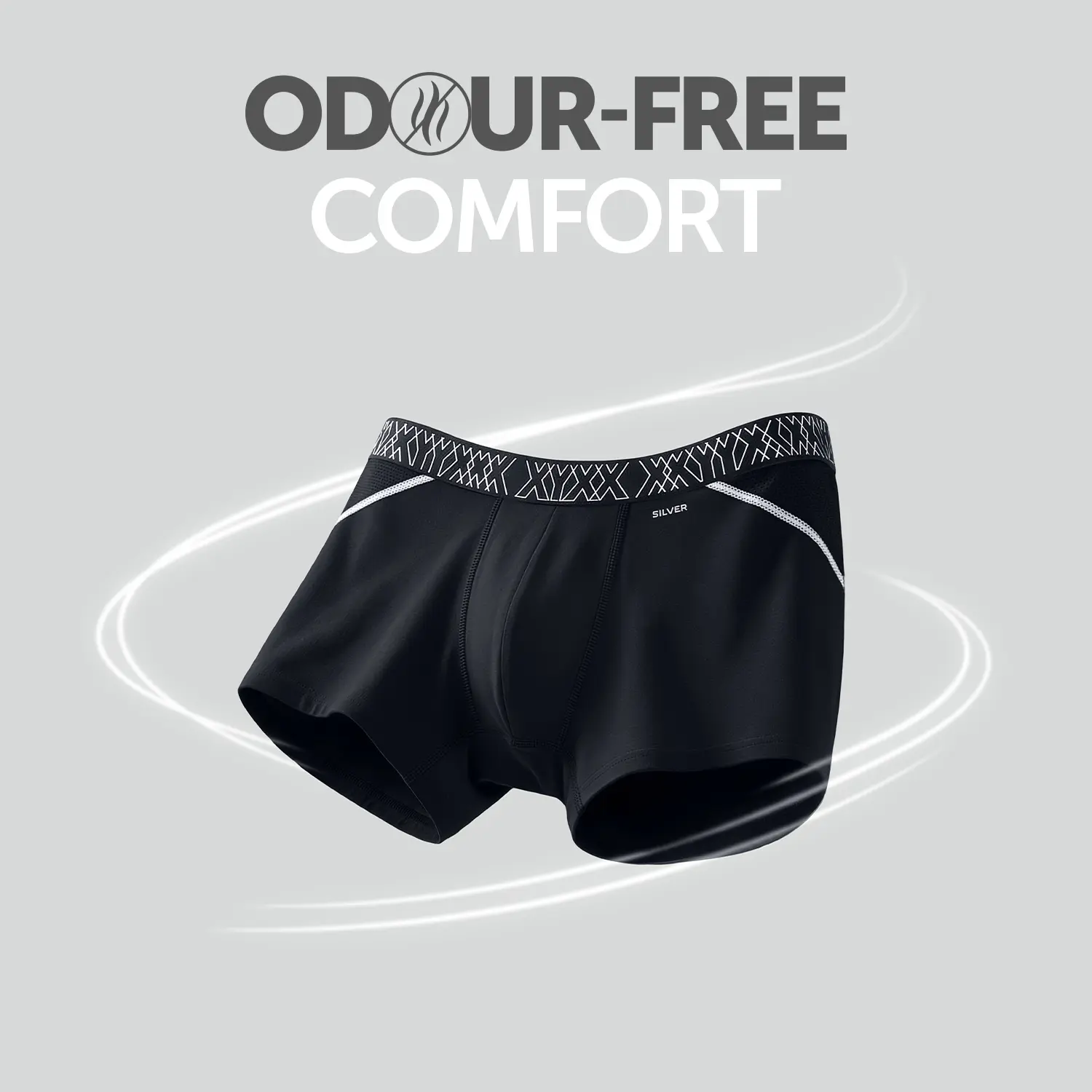 Sprint Cotton Stretch Trunks Black Knight - Image 2