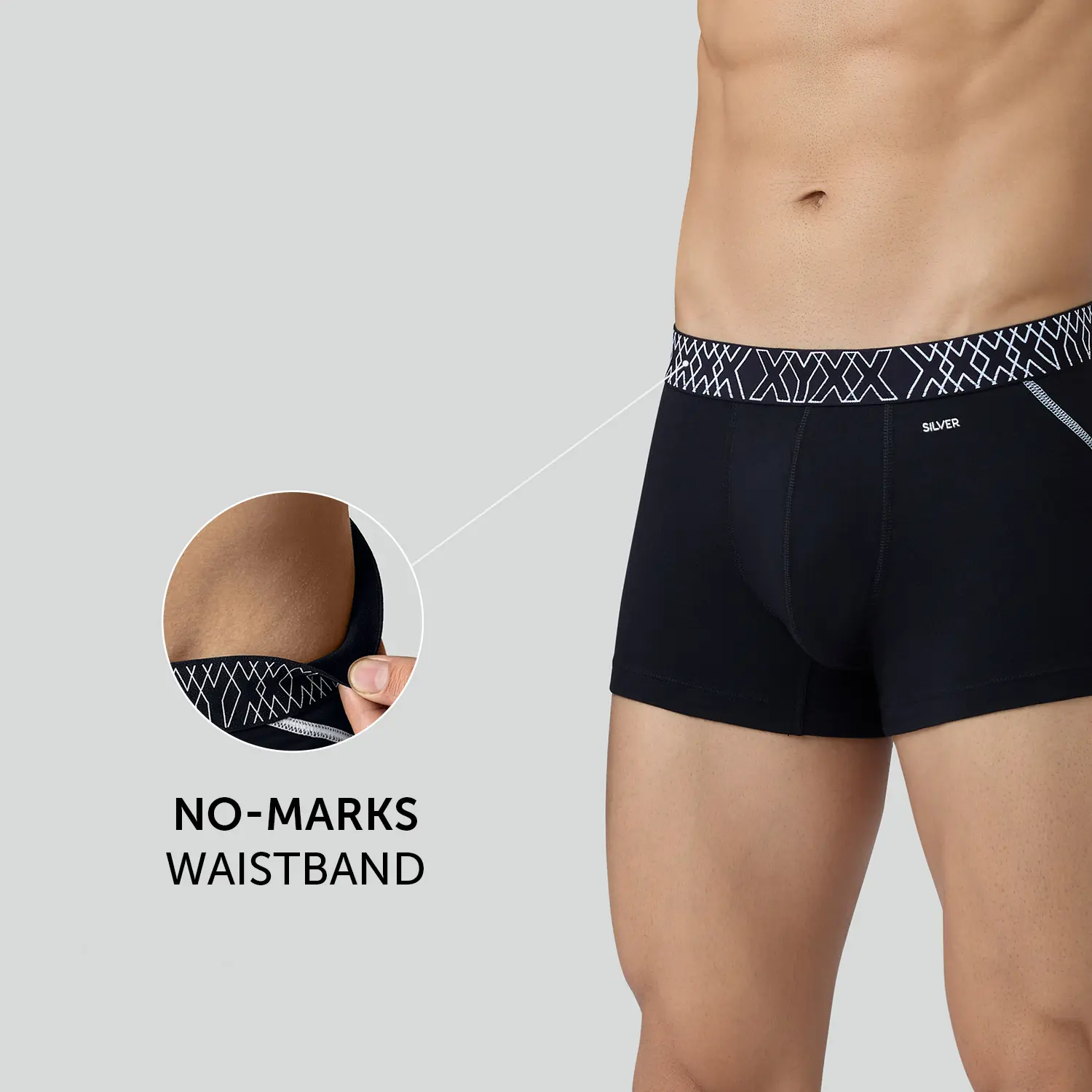 Sprint Cotton Stretch Trunks Black Knight - Image 5