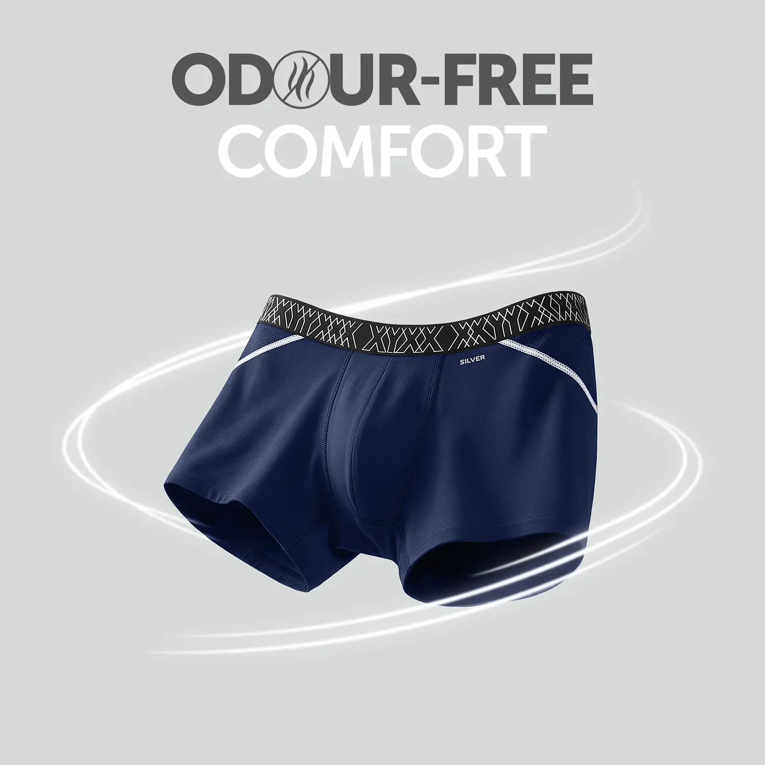 Sprint Cotton Stretch Trunks Midnight Blue - Image 2
