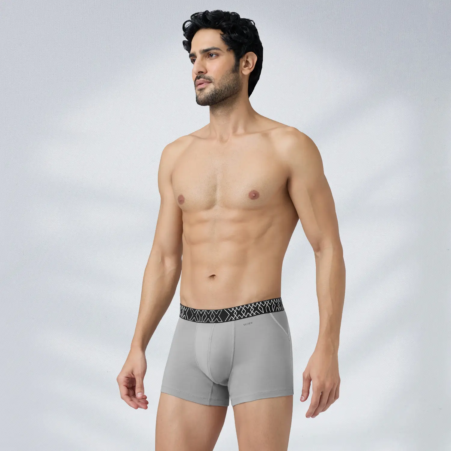 Sprint Cotton Stretch Trunks Opal Grey - Image 3