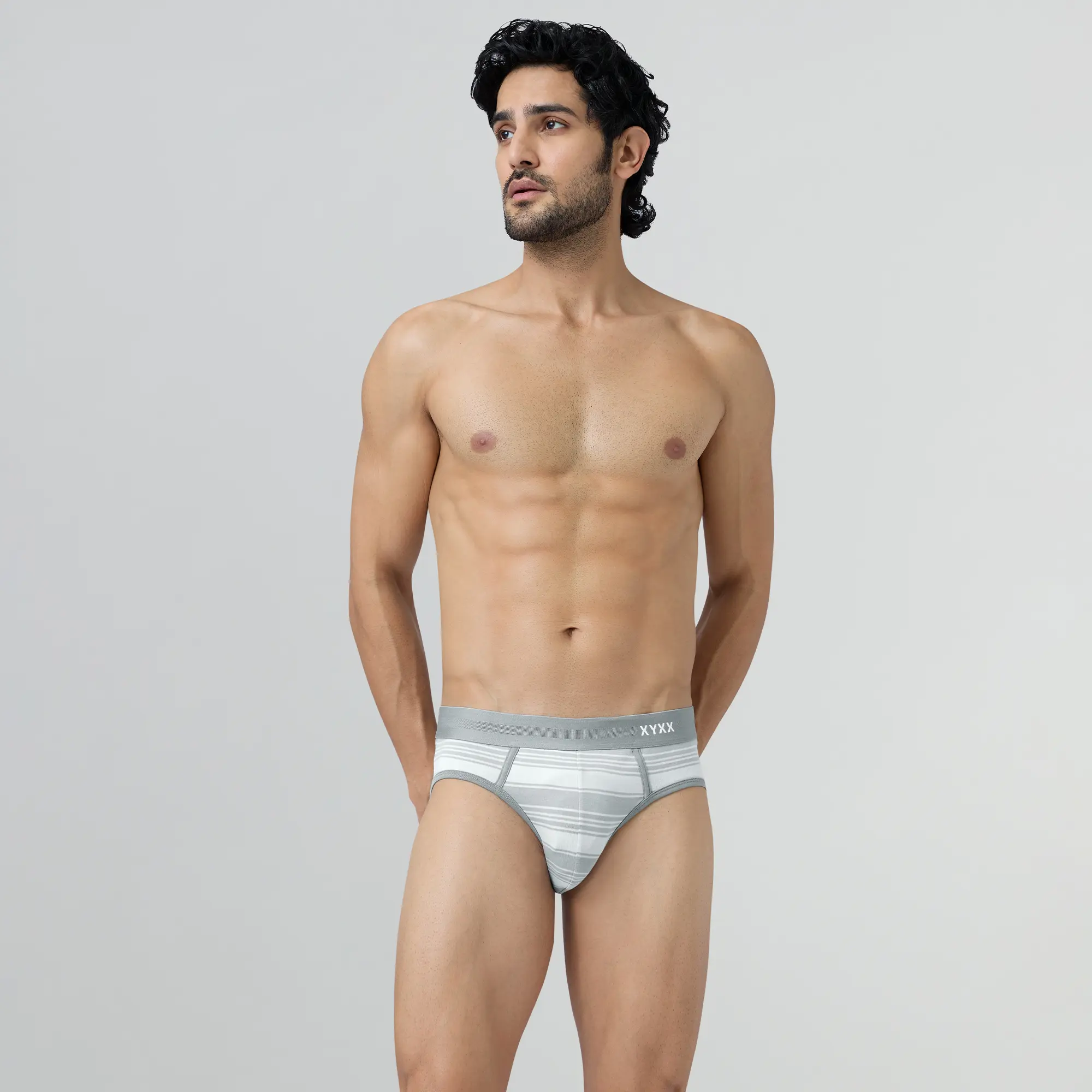 Streax Cotton Stretch Briefs Cloud Grey - Image 4