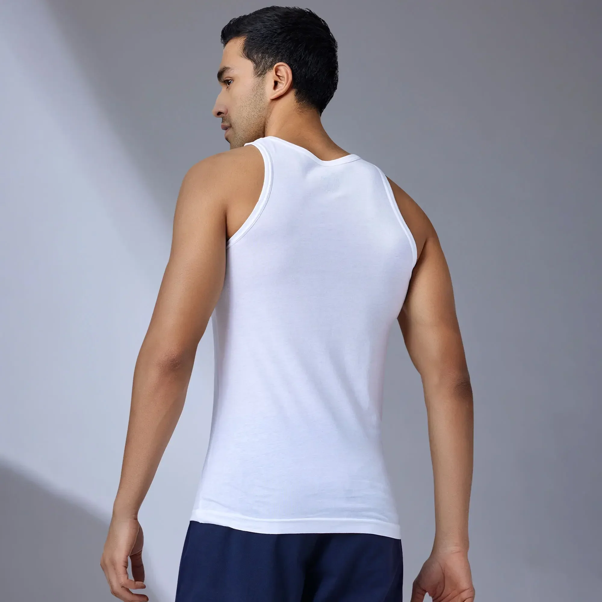 Aero Super-Soft Combed Cotton Vest Pack of 2 - Image 6
