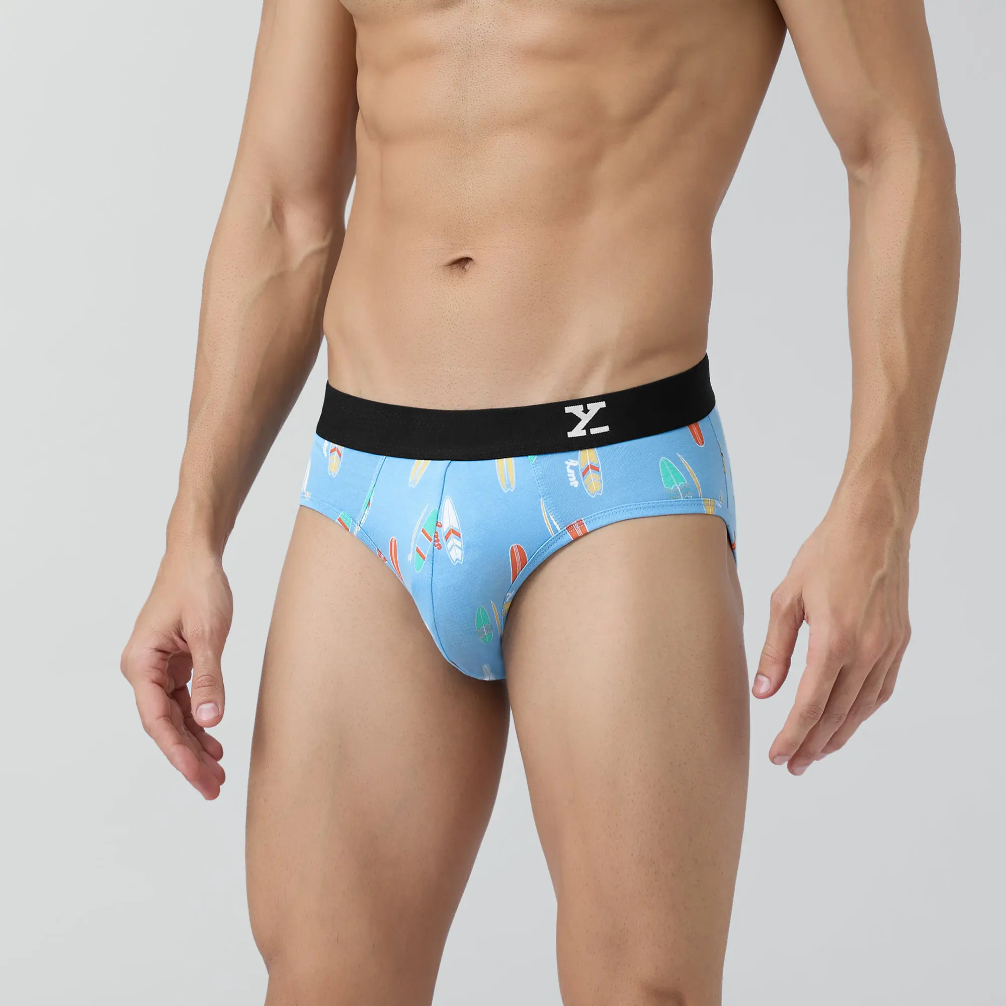 Surf Cotton Stretch Briefs Surfboard Blue - Image 5