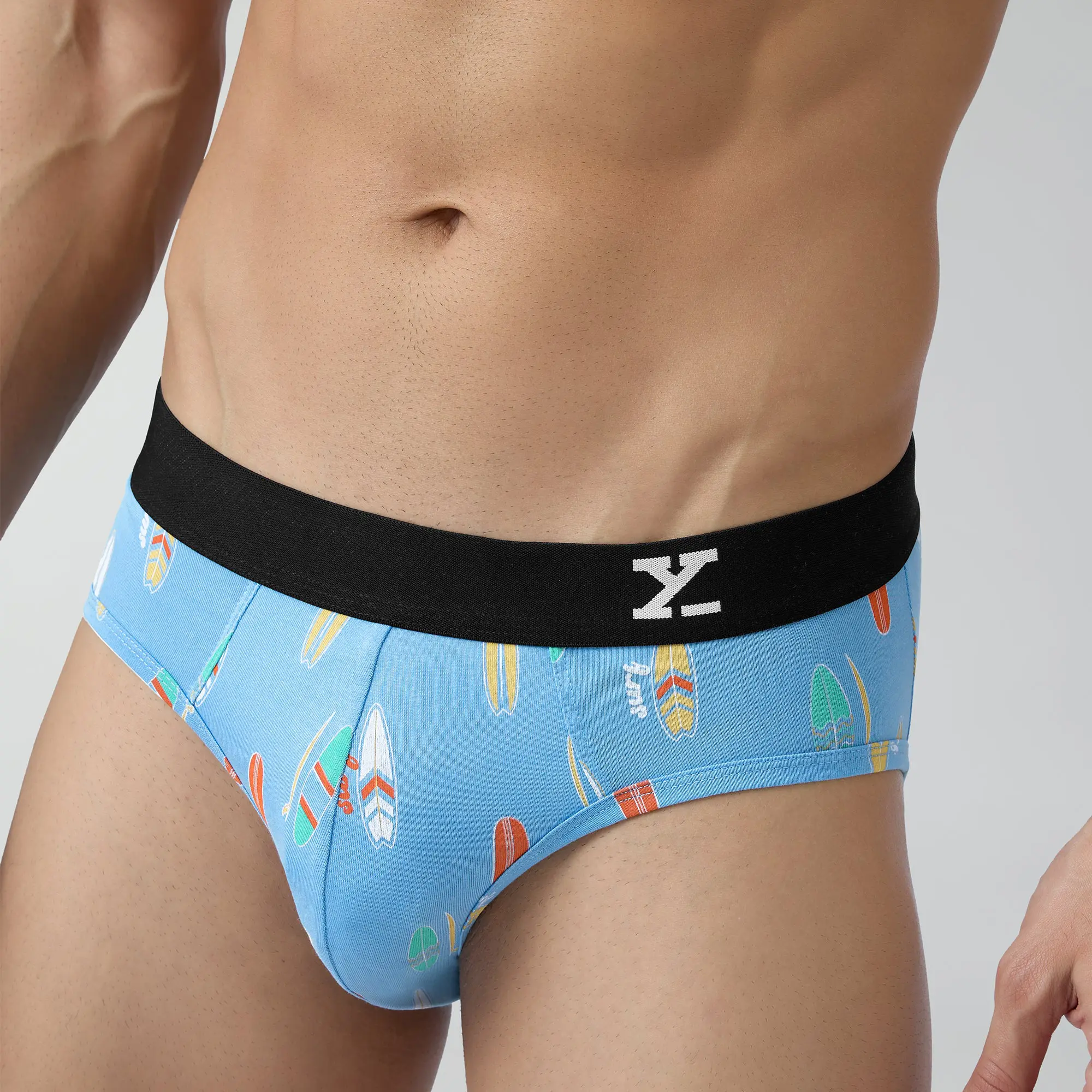Surf Cotton Stretch Briefs Surfboard Blue - Image 6