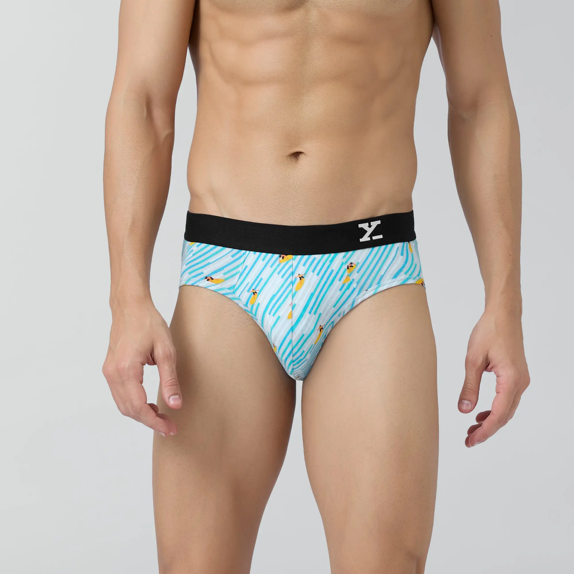 Surf Cotton Stretch Briefs Surfer Blue - Image 2