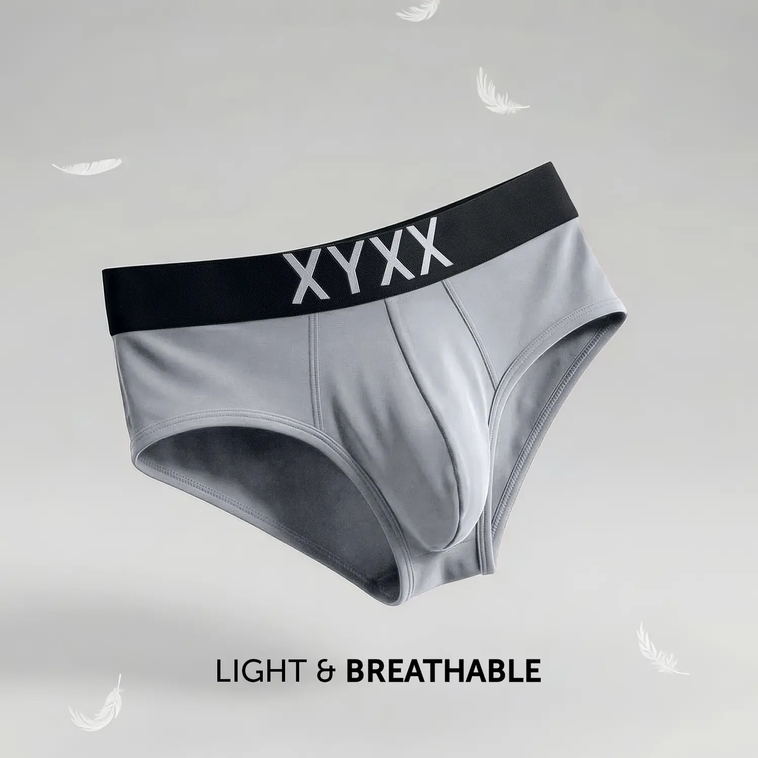 Alpha Tactel Briefs - Ash Grey - Image 2