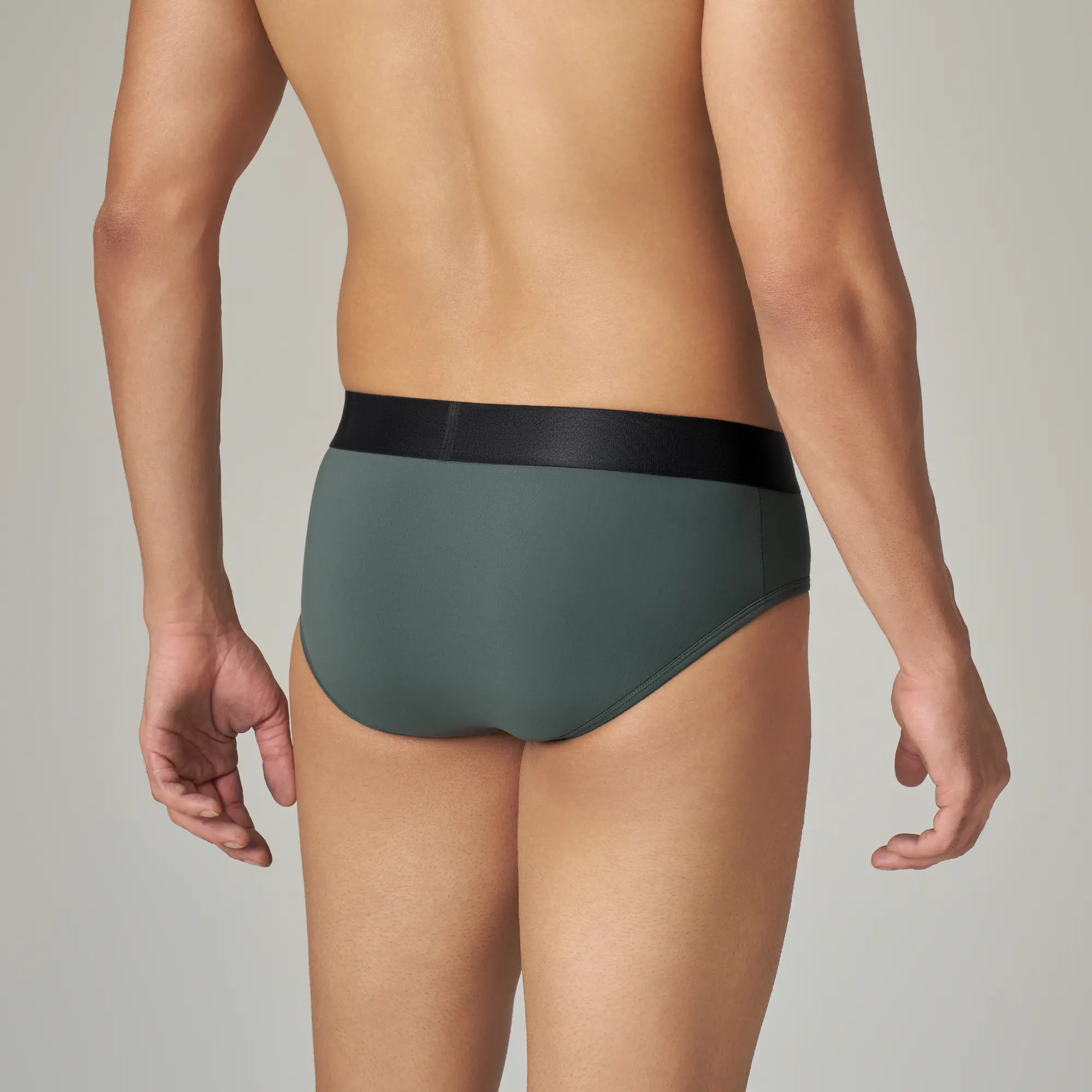 Alpha Tactel Briefs - Olive Green - Image 5