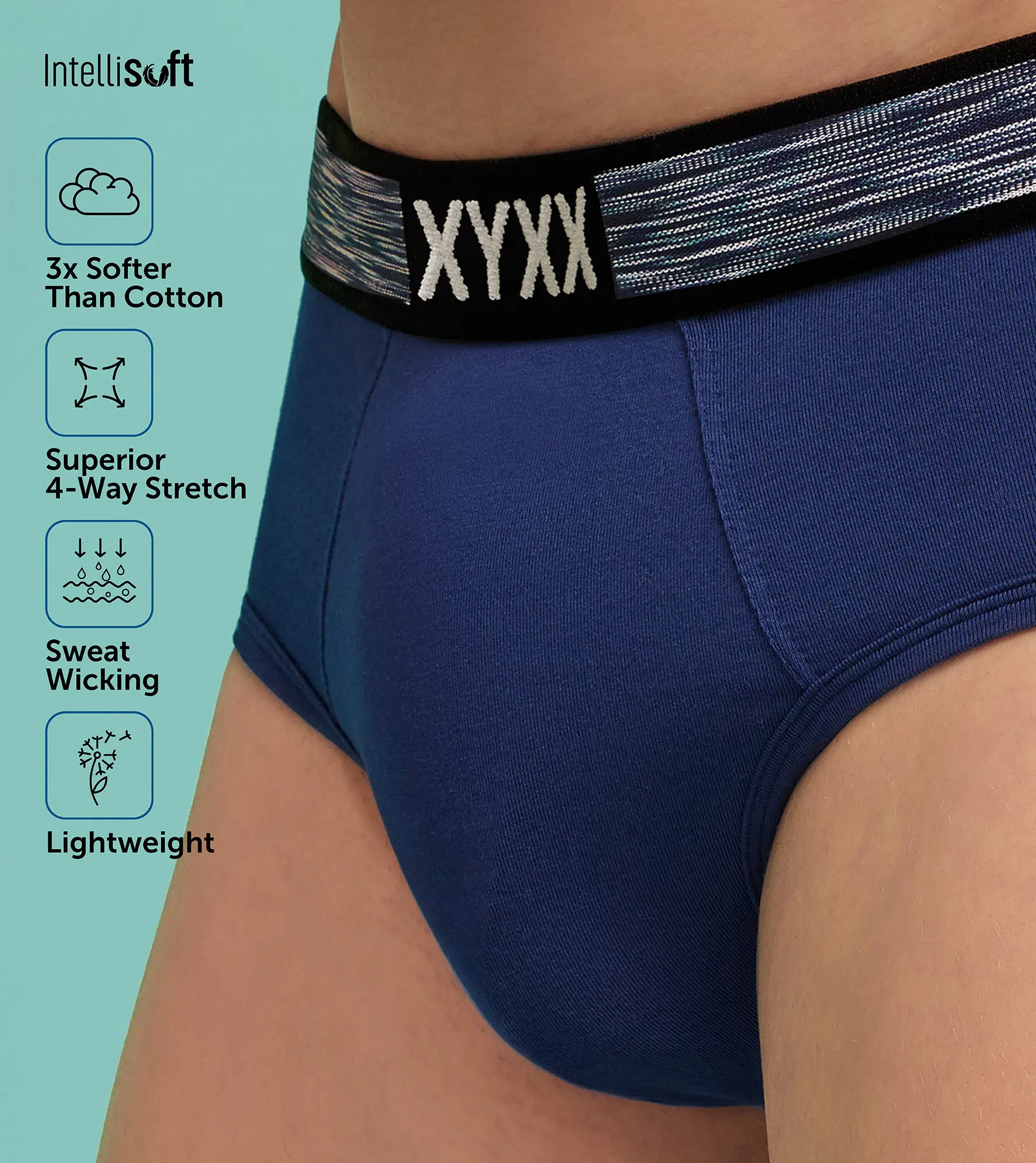 Hues Briefs Vivid Blue - Image 5