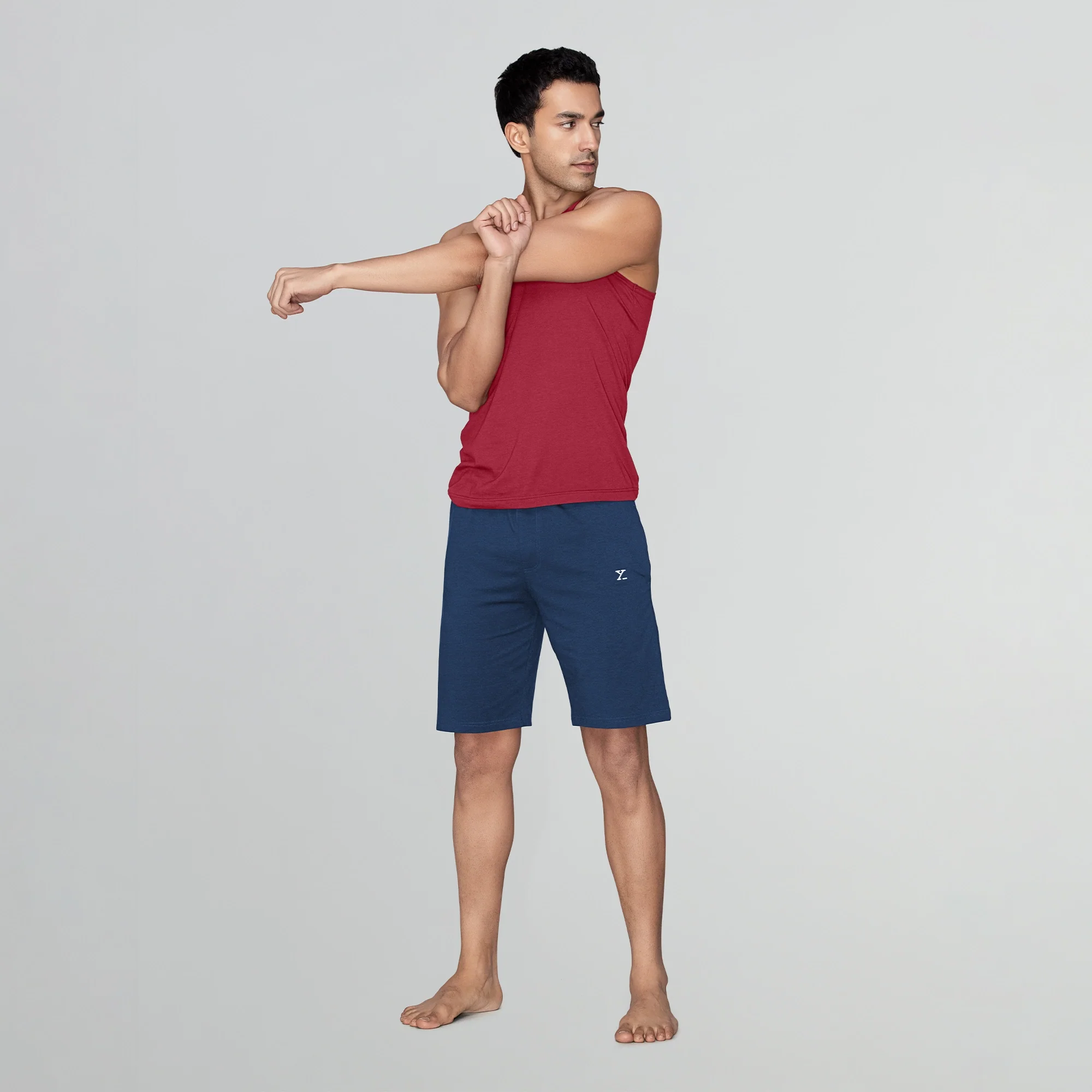 Ace Modal-Cotton Shorts Estate Blue - Image 3