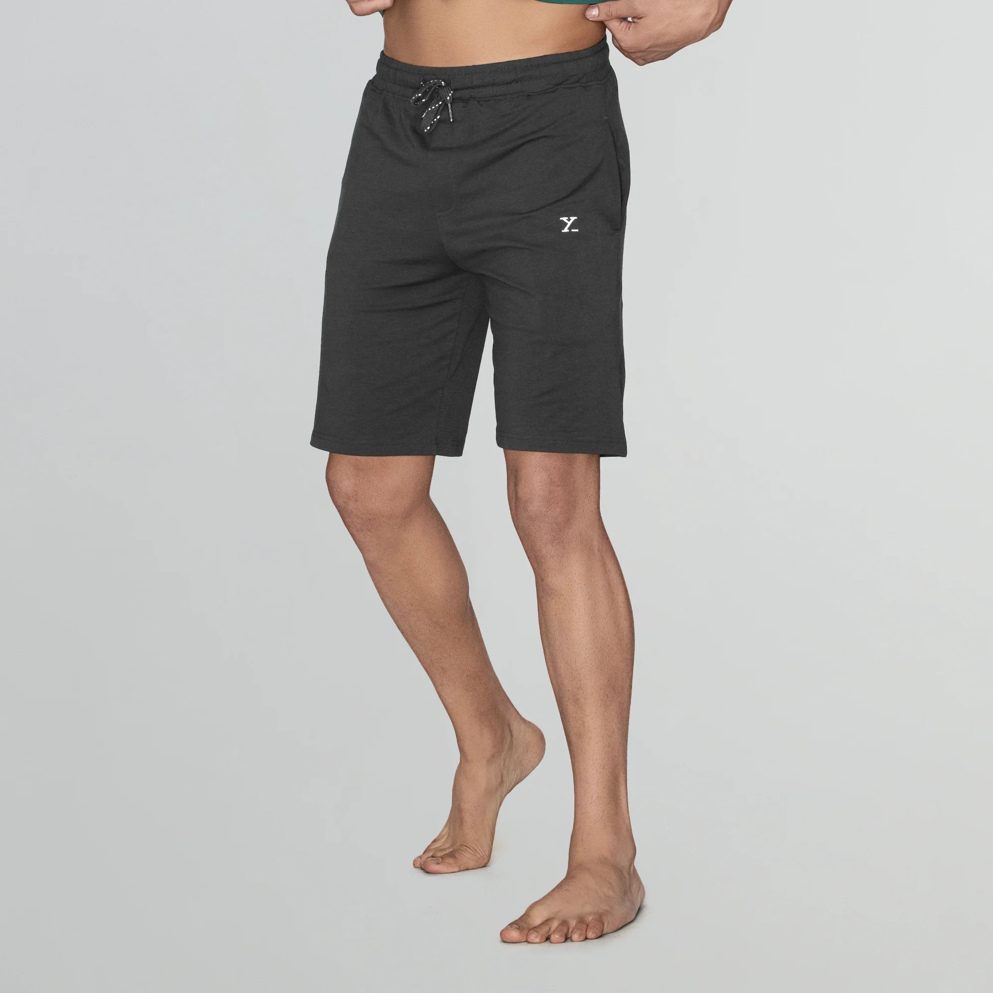 Ace Modal-Cotton Shorts Graphite Grey - Image 4