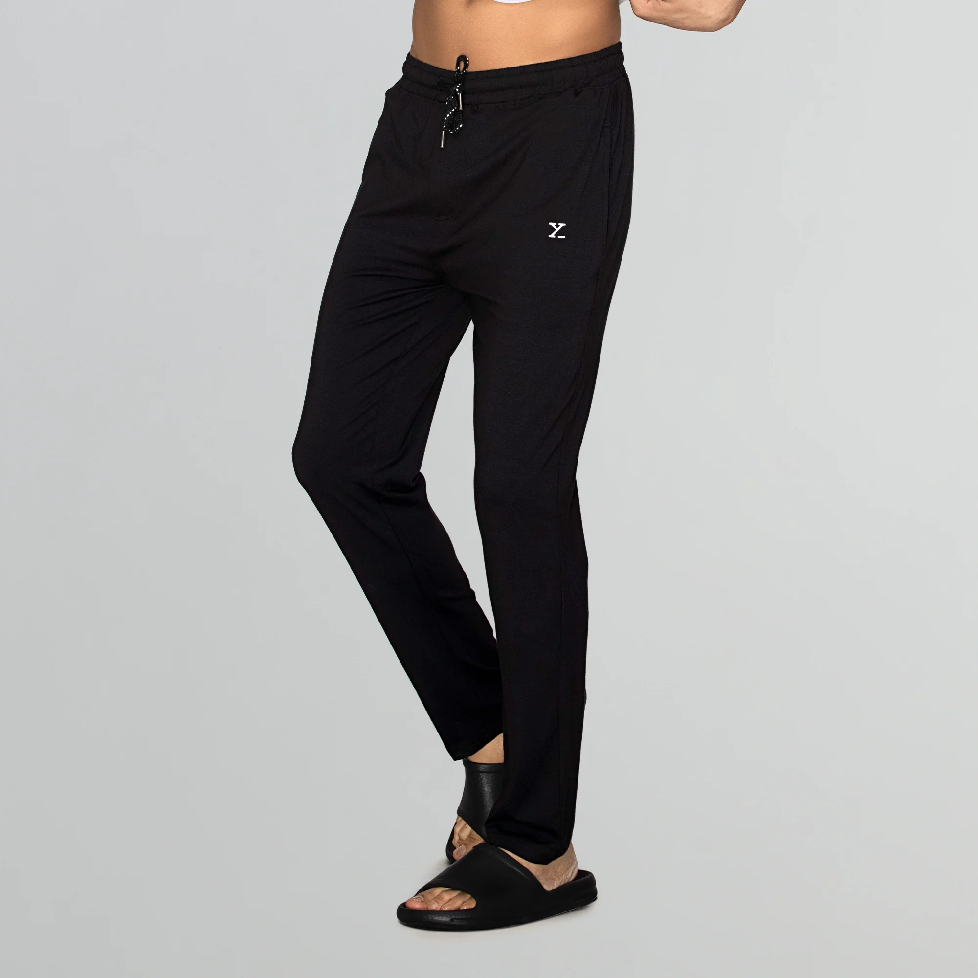 Ace Modal-Cotton Lounge Pants Pitch Black - Image 3