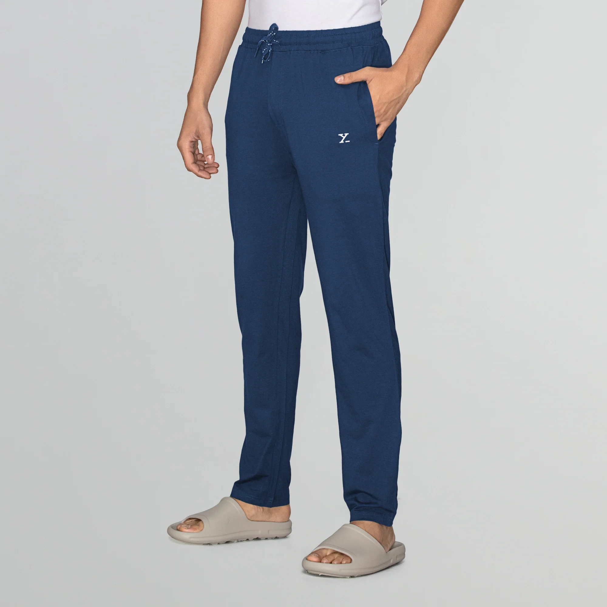 Ace Modal-Cotton Lounge Pants Estate Blue - Image 3