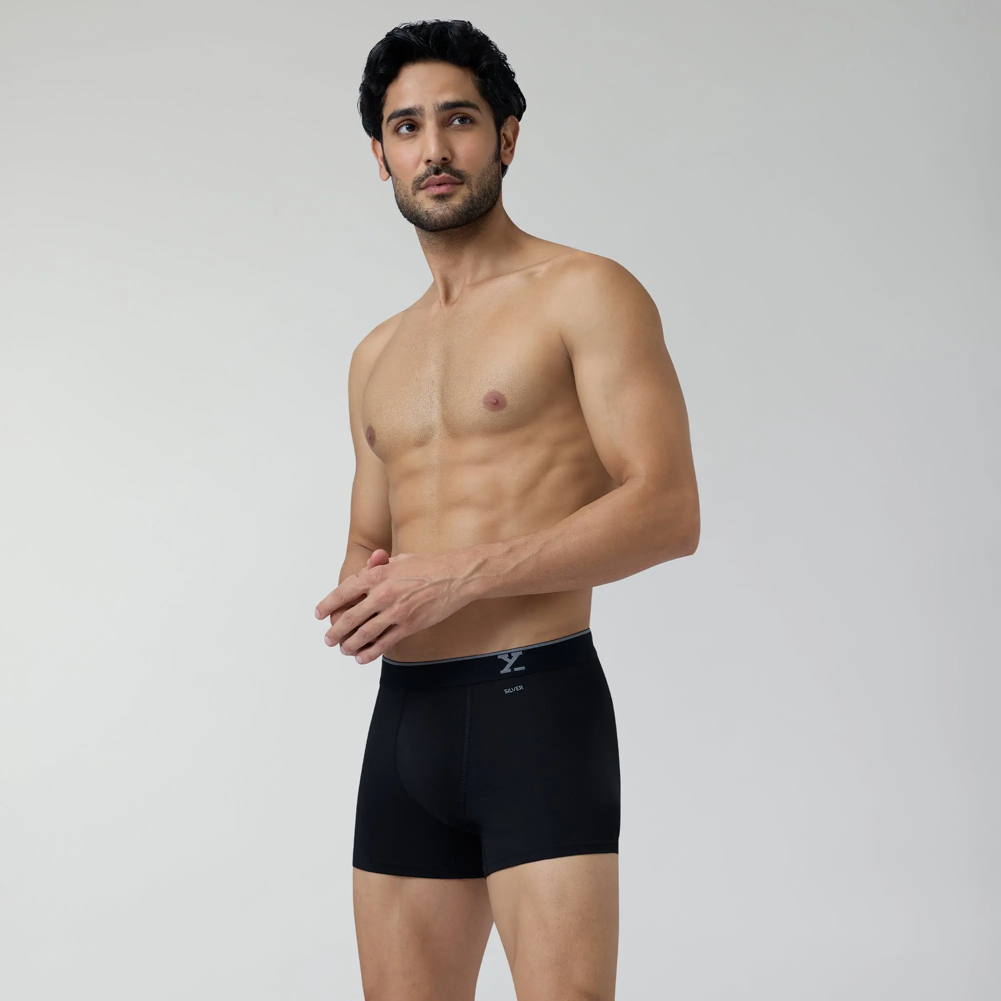 Aero Traq Cotton Trunks Blue Black Lovestruck(Pack of 6) - Image 5