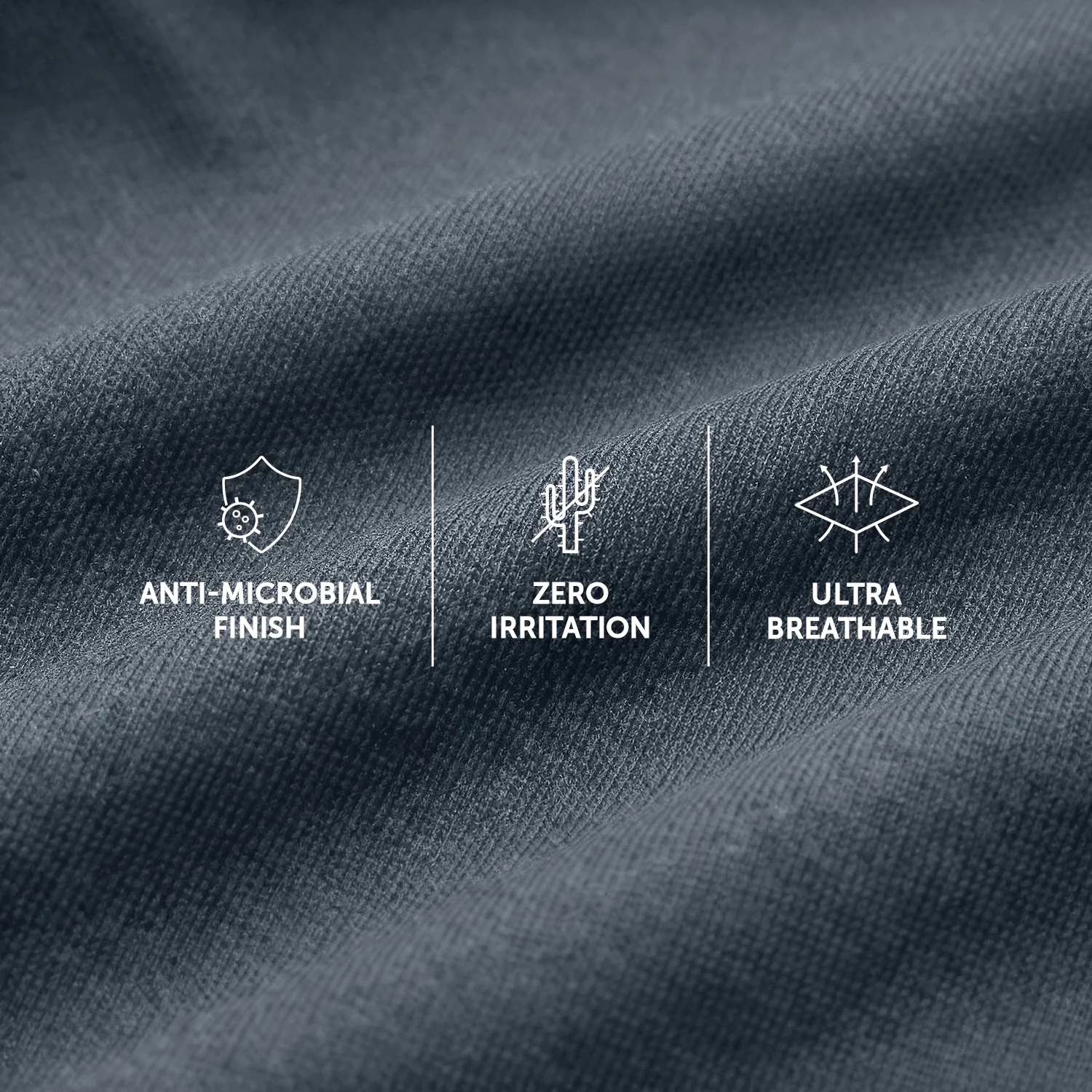 Traq Silver Cotton Trunks Stone Grey - Image 3