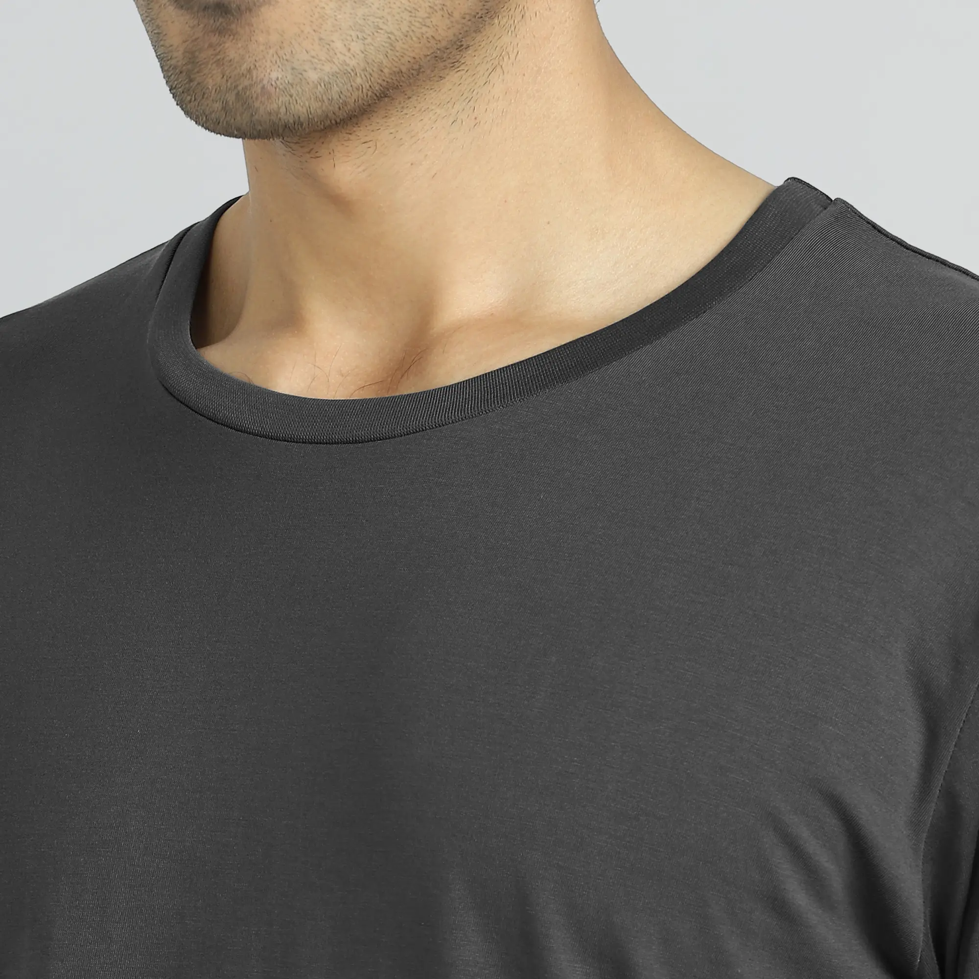 Iconique Supima Cotton T-shirt Graphite Grey - Image 6