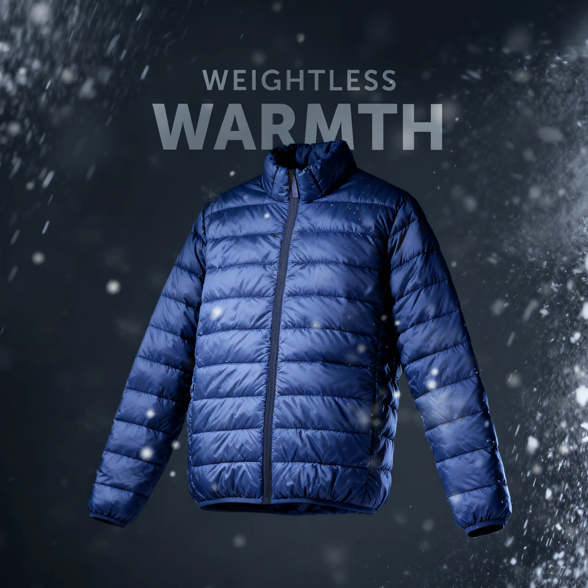 Ultra-Light Puffer Jacket - Navy Blue - Image 2