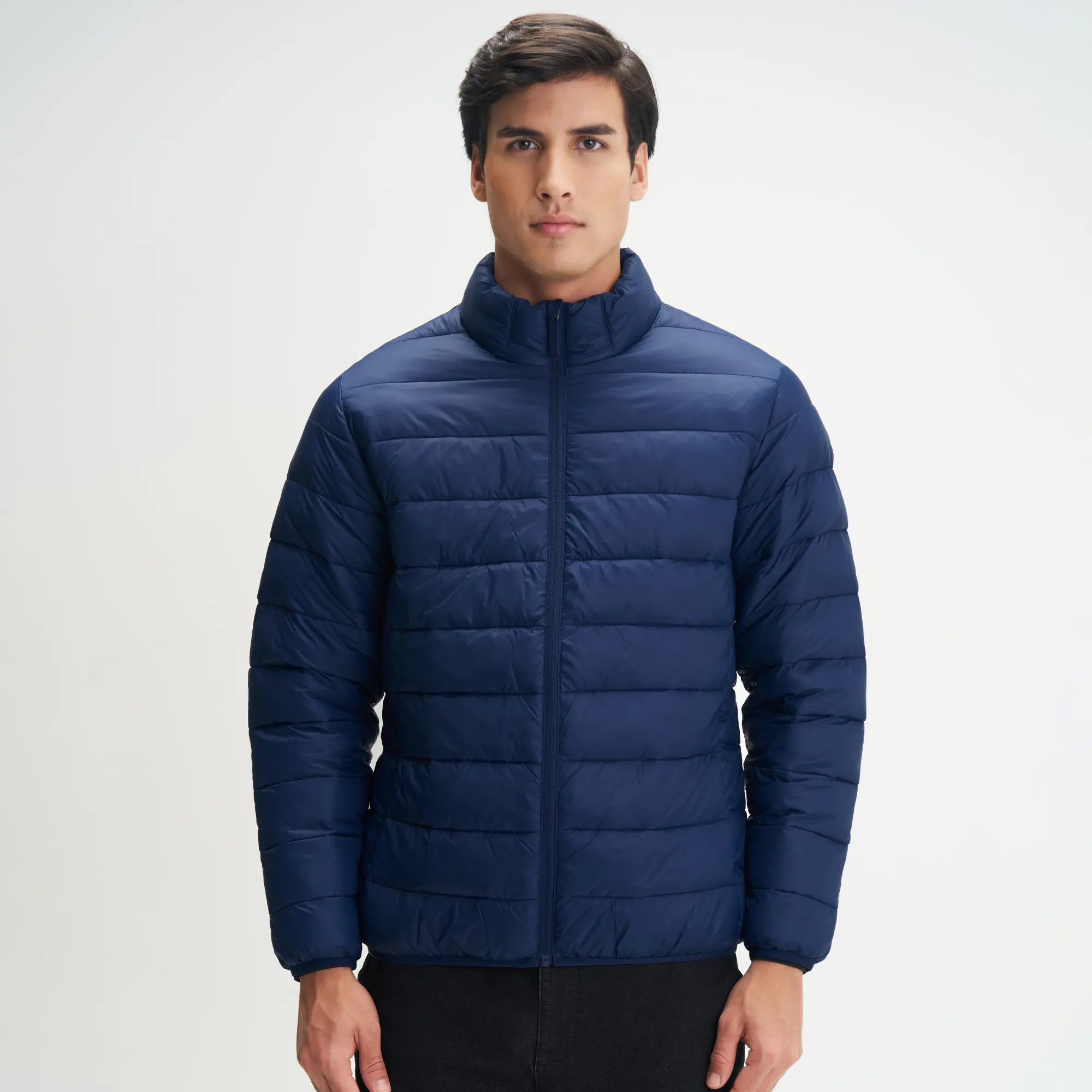 Ultra-Light Puffer Jacket - Navy Blue - Image 4