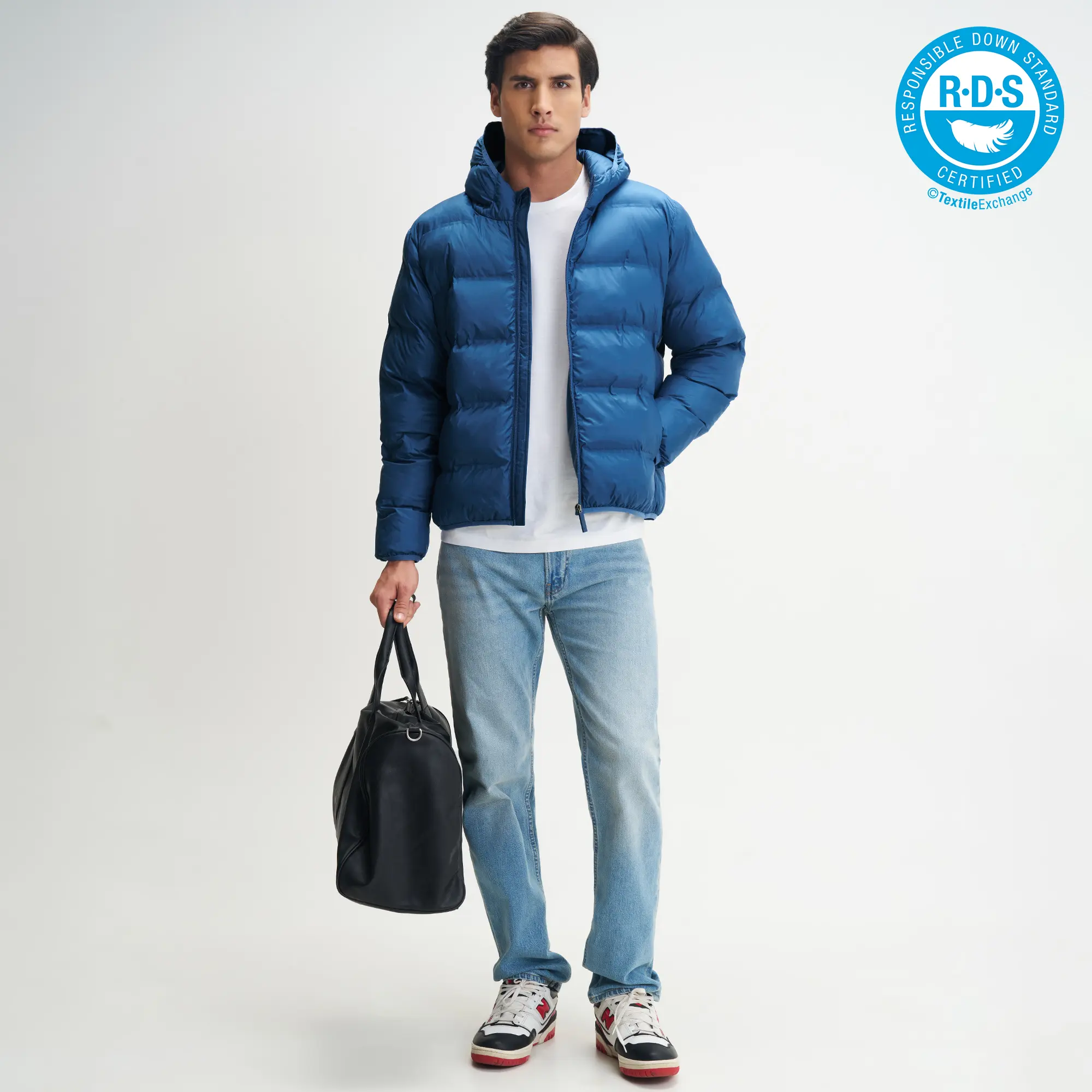 Ultra-Warm Puffer Jacket - Royal Blue - Image 3