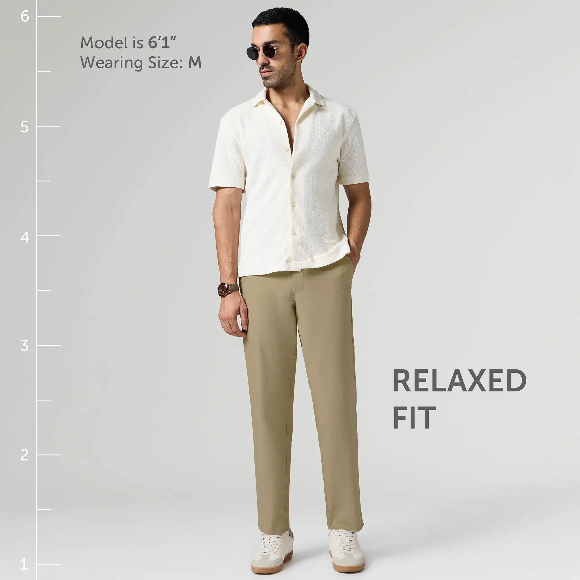 VELOCITY: Soft Stretch Pants - Straight Fit Sand Brown - Image 5