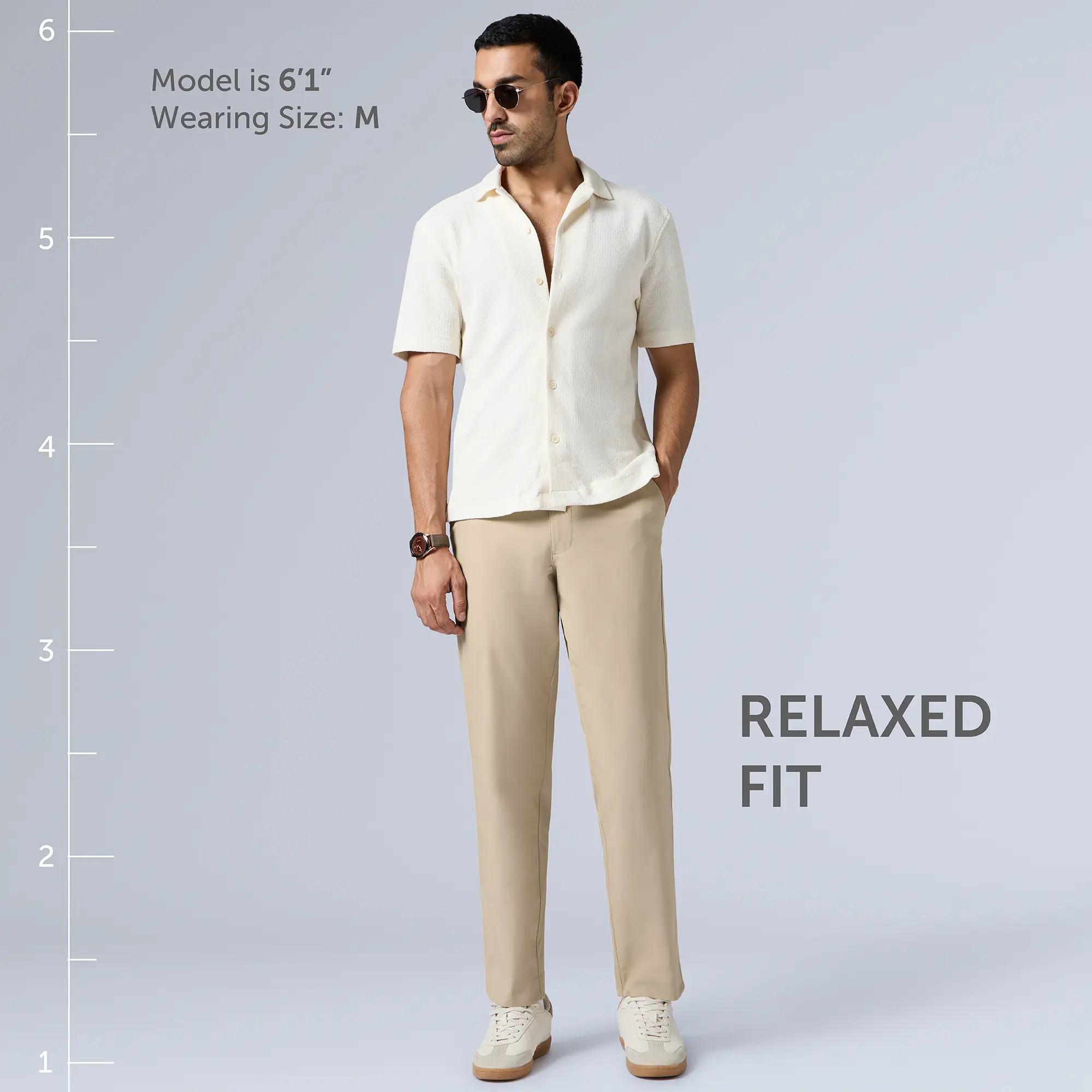 VELOCITY: Soft Stretch Pants - Straight Fit Tan Brown - Image 5