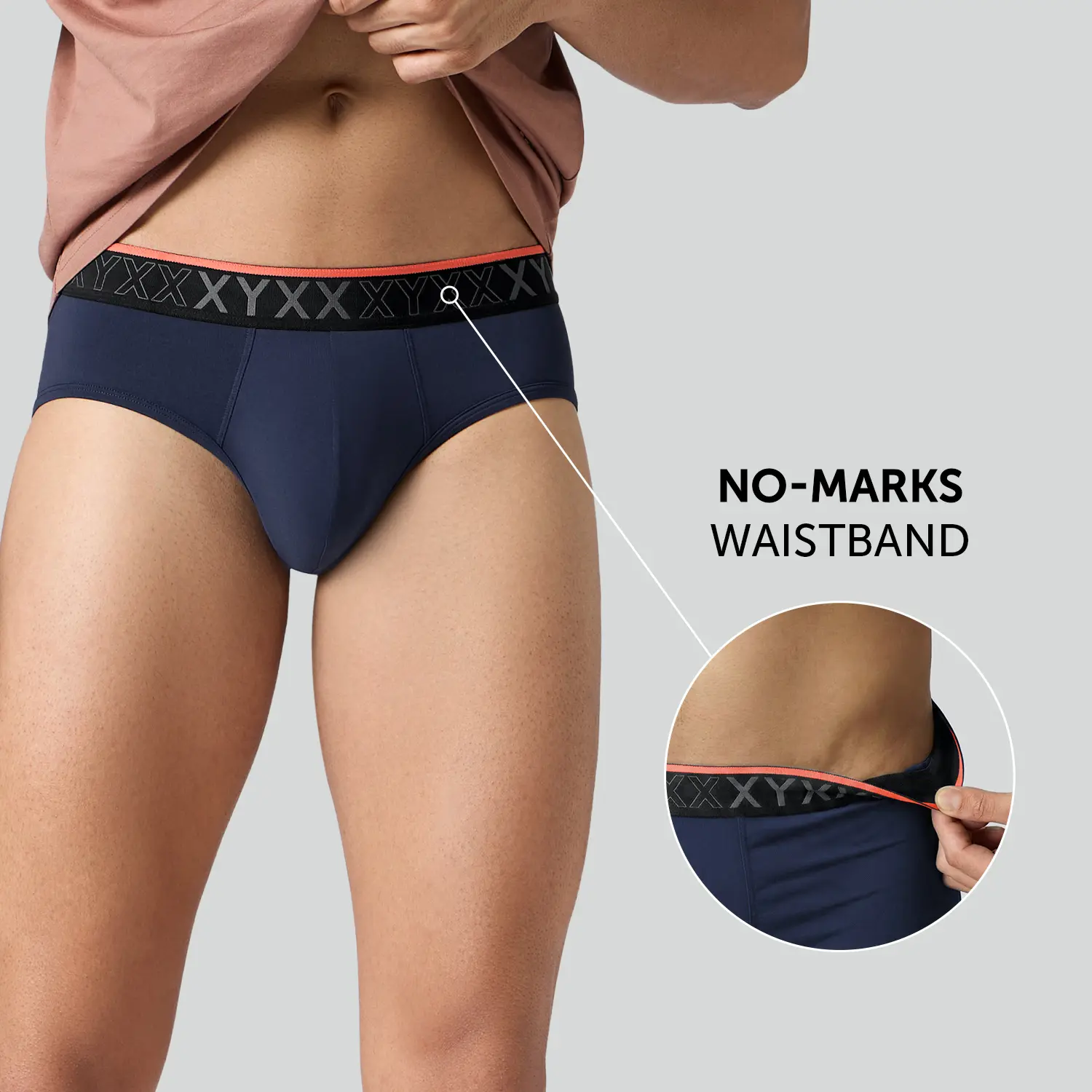 Zest Tactel Briefs Navy Blue - Image 4