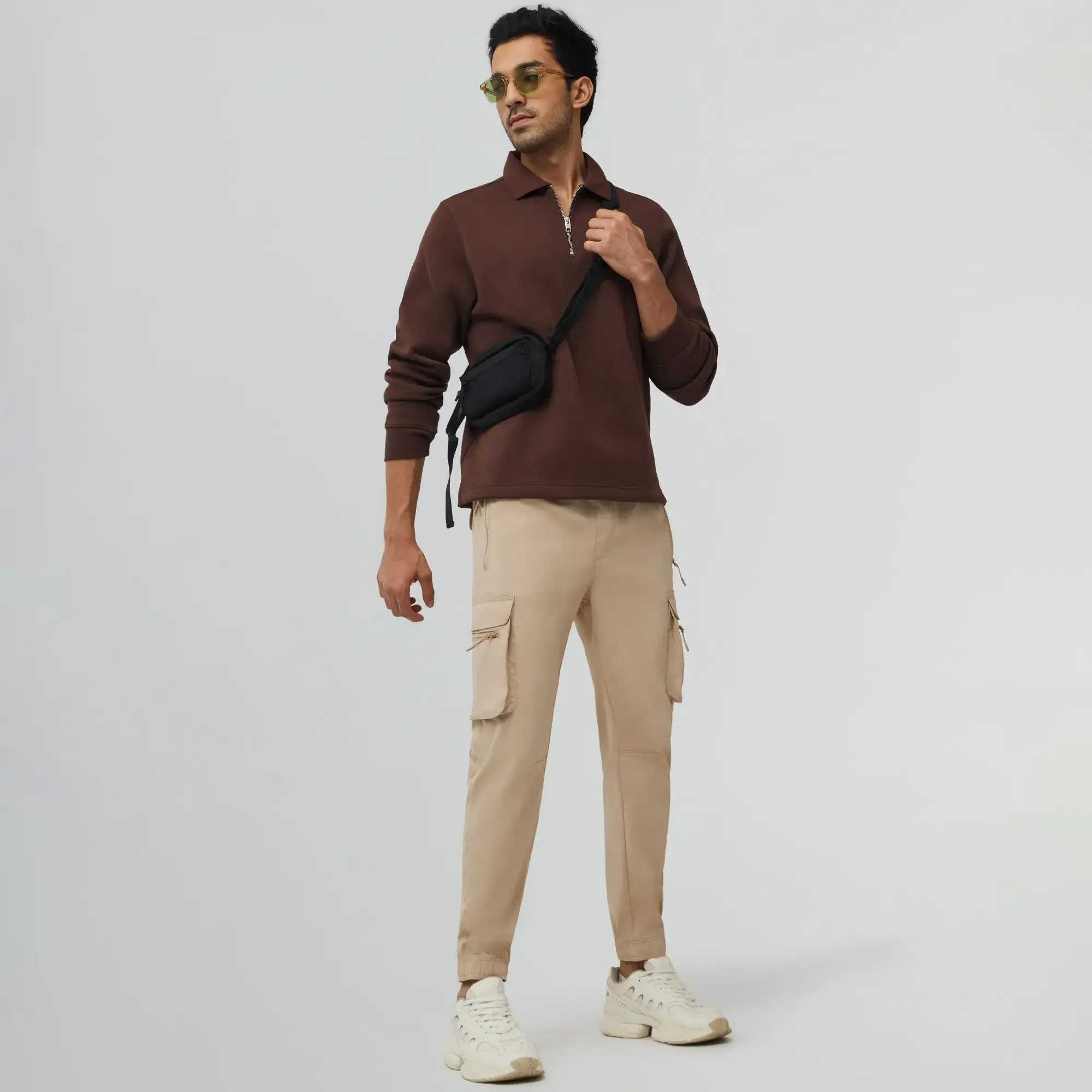 Moveo Cargo Joggers Biscuit Brown - Image 3