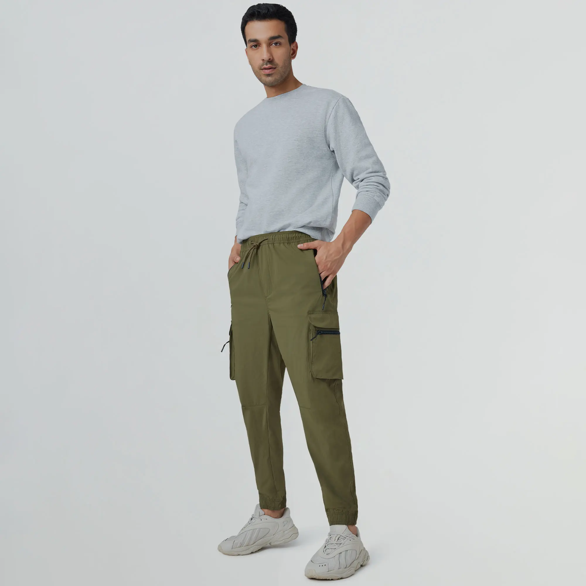 Moveo Cargo Joggers Olive Green - Image 2