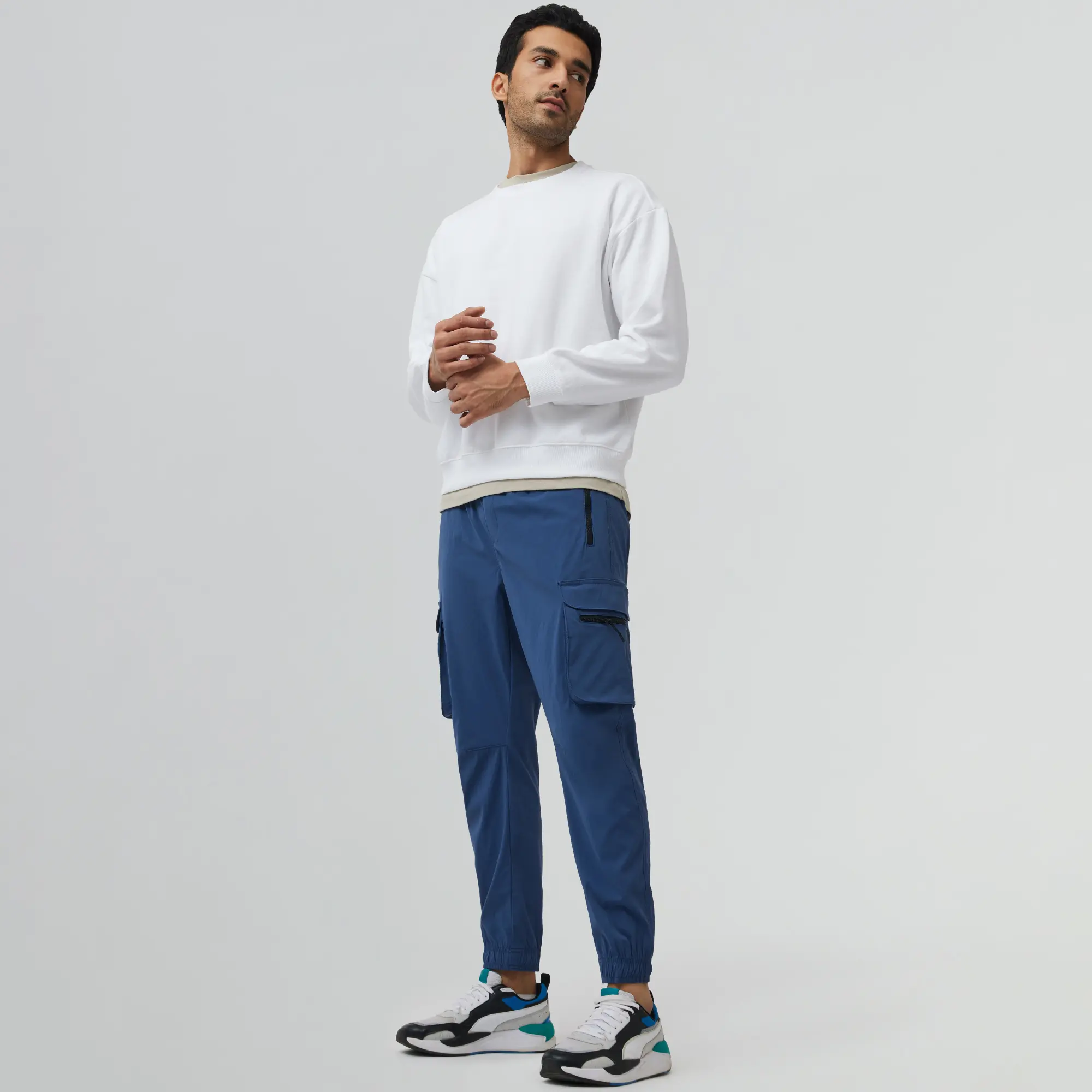 Moveo Cargo Joggers Yale Blue - Image 4