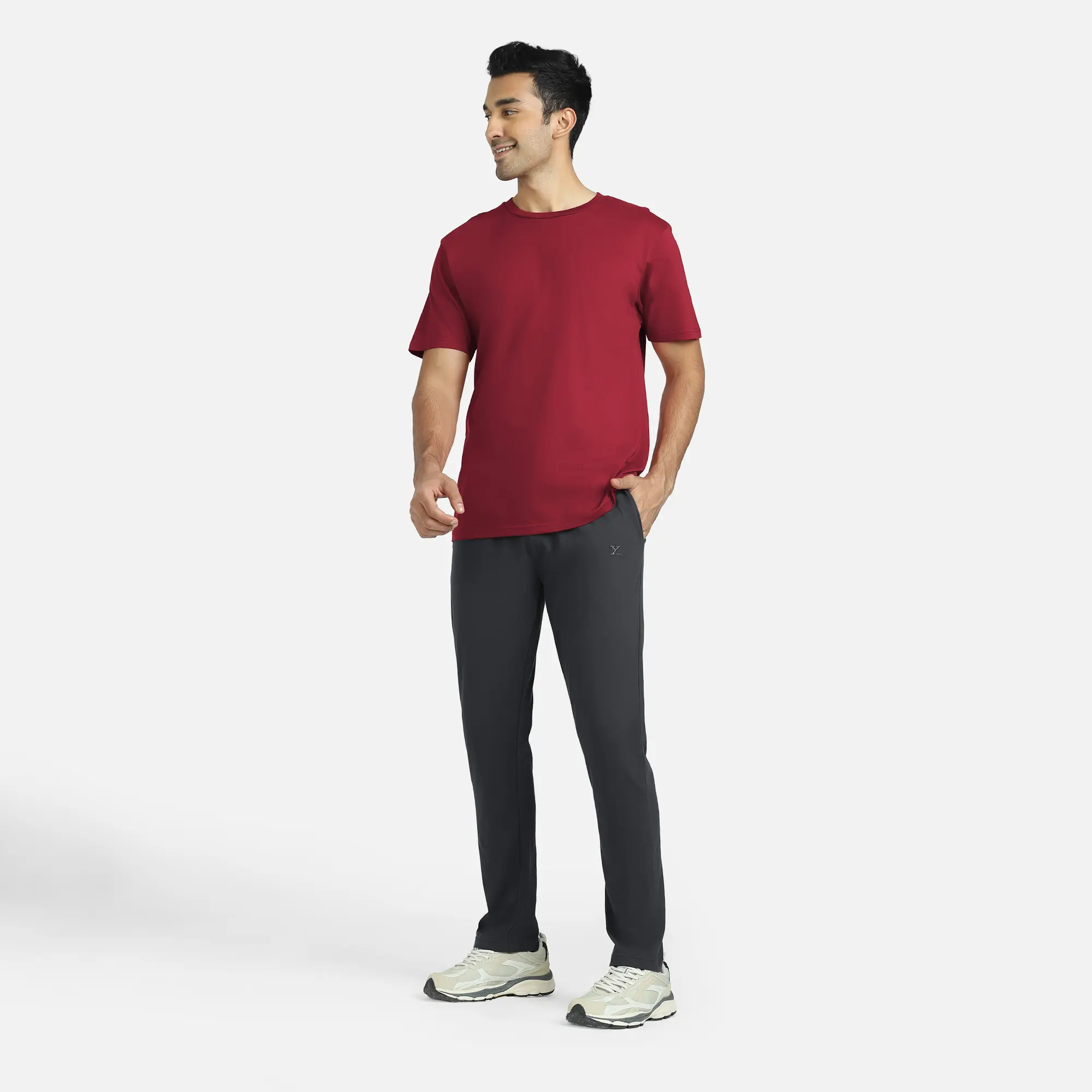 Nova Cotton Rich Track Pants Anchor Grey - Image 3