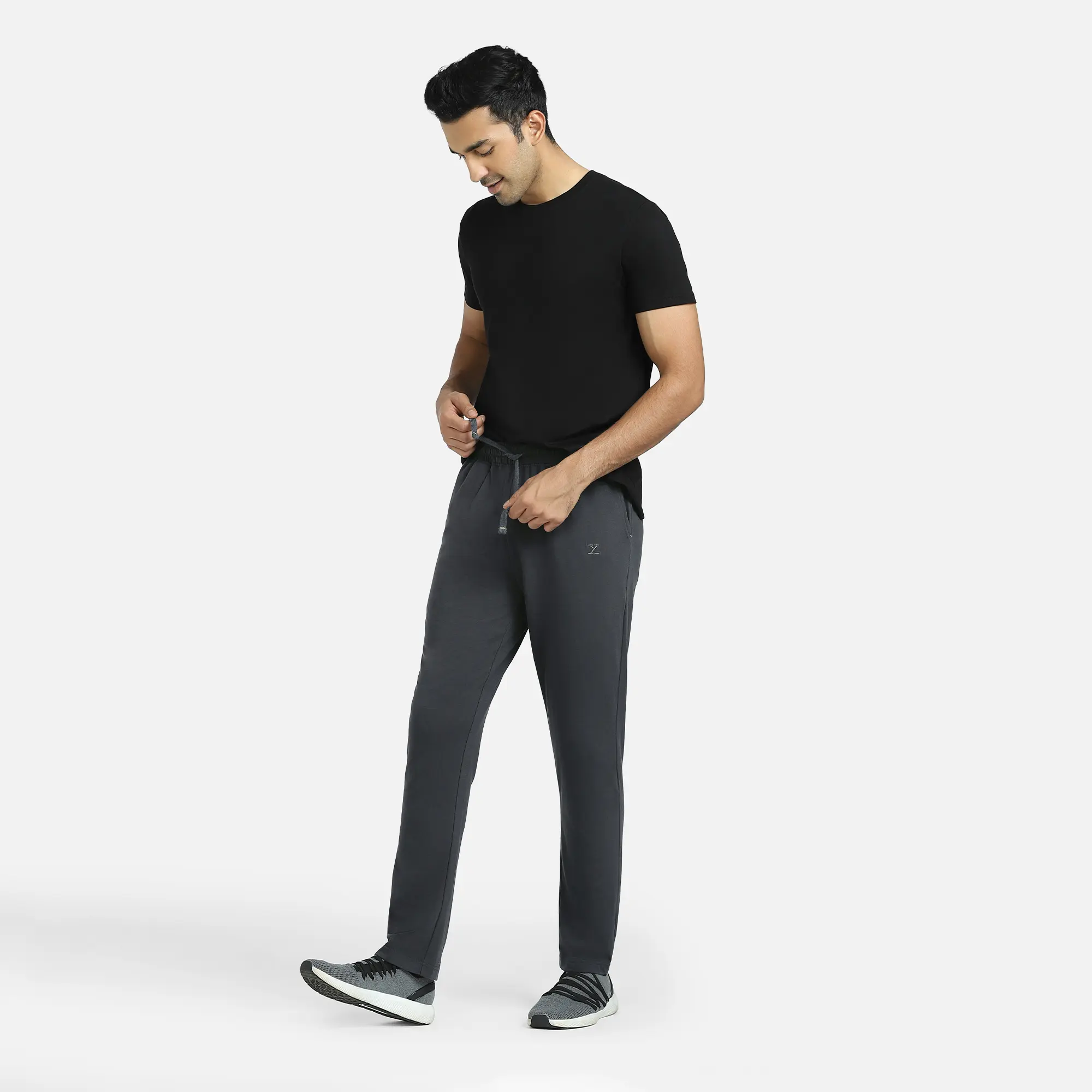 Pace Cotton Rich Track Pants Anchor Grey - Image 3