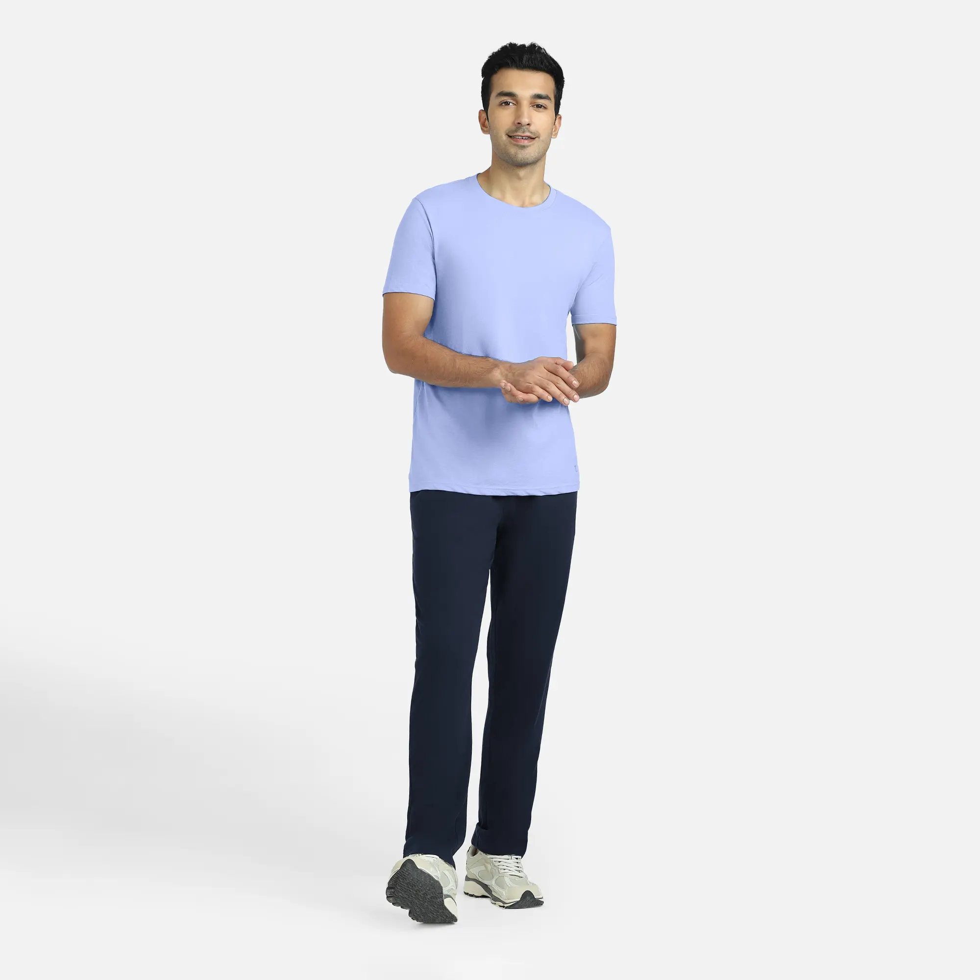 Pace Cotton Rich Track Pants Navy Blue - Image 3