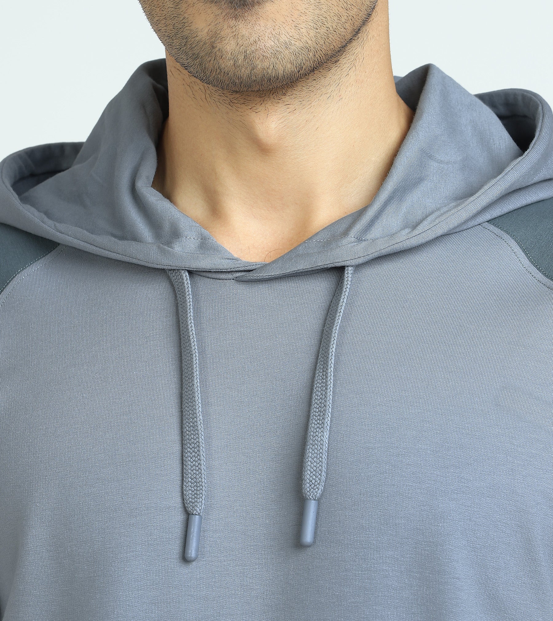 Quest French Terry Cotton Hoodie And Joggers Co-ord Set Slate Grey - Image 5
