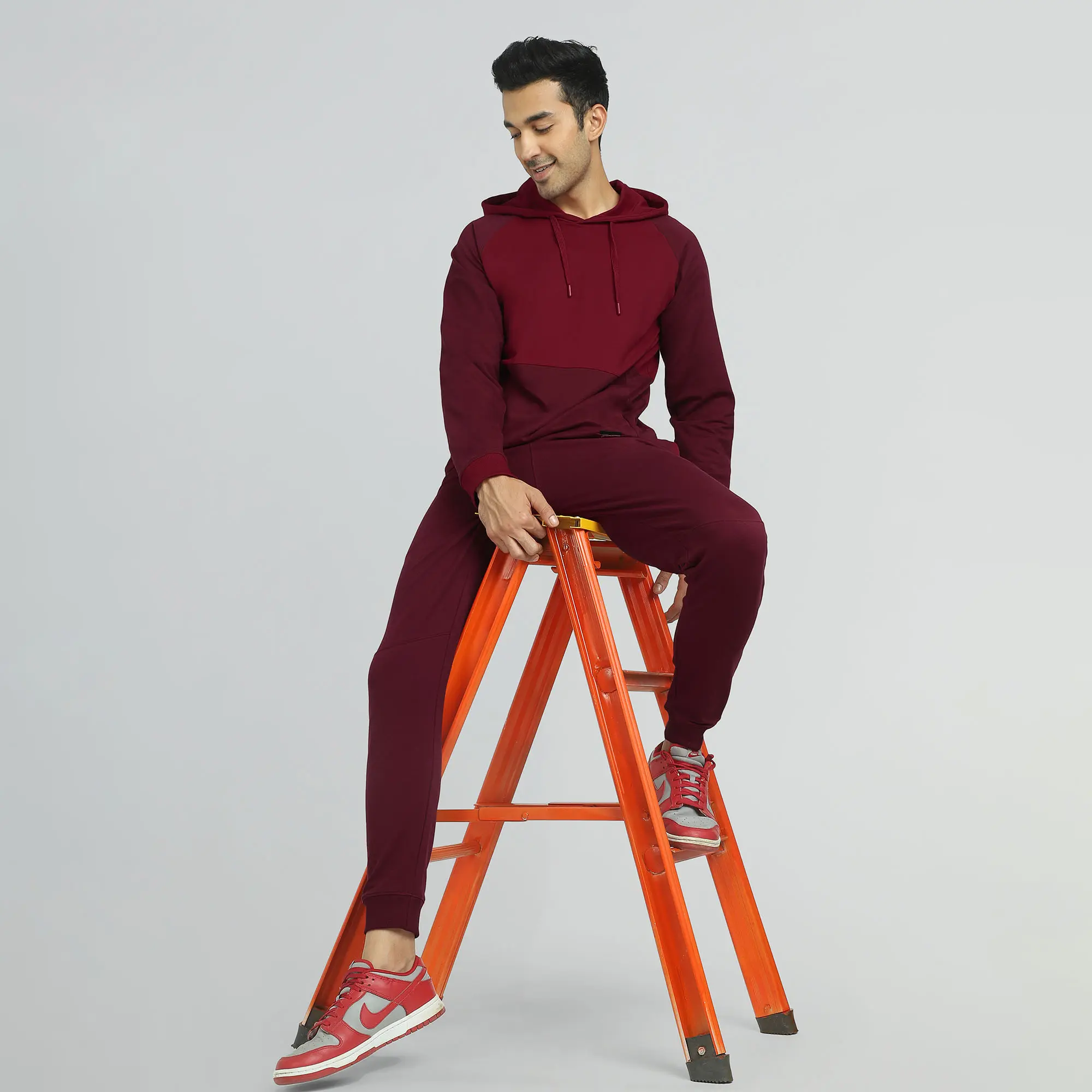 Quest French Terry Cotton Hoodies Scarlet Red - Image 5