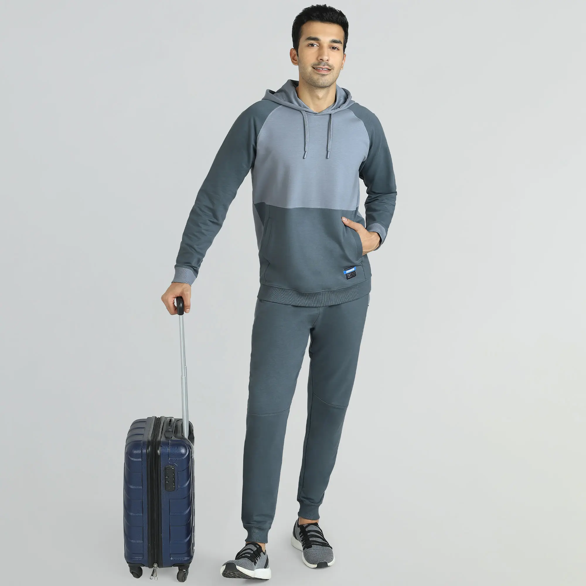 Quest French Terry Cotton Hoodies Slate Grey - Image 5
